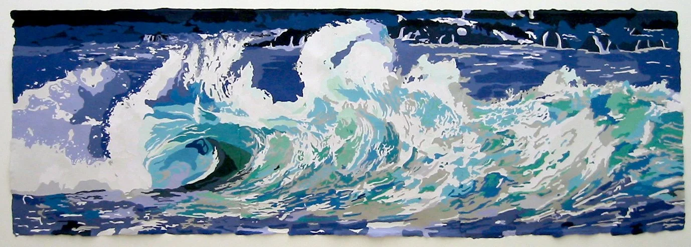 Innermost Limits of Pure Fun, 2002, Colored paper on wall, 96 x 288 in (243.8 x 731.5 cm)