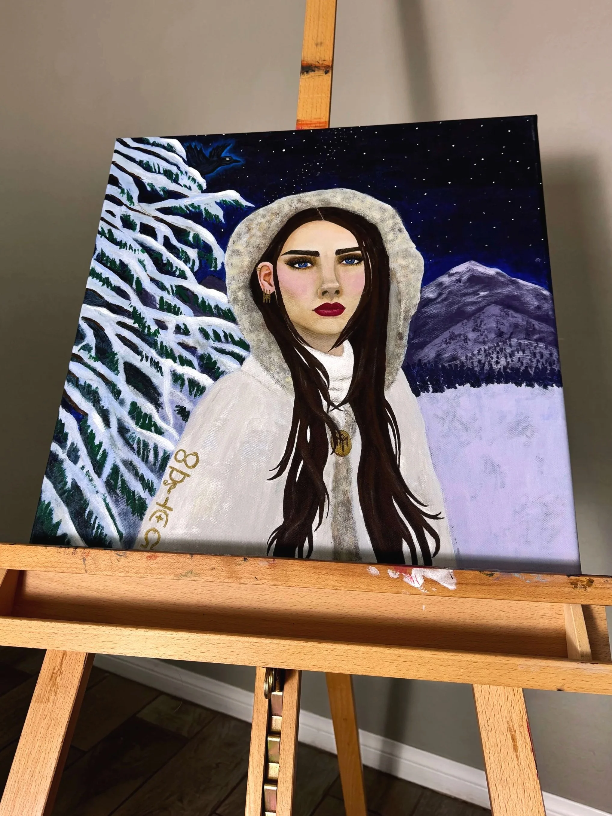 "Winter" || original acrylic painting