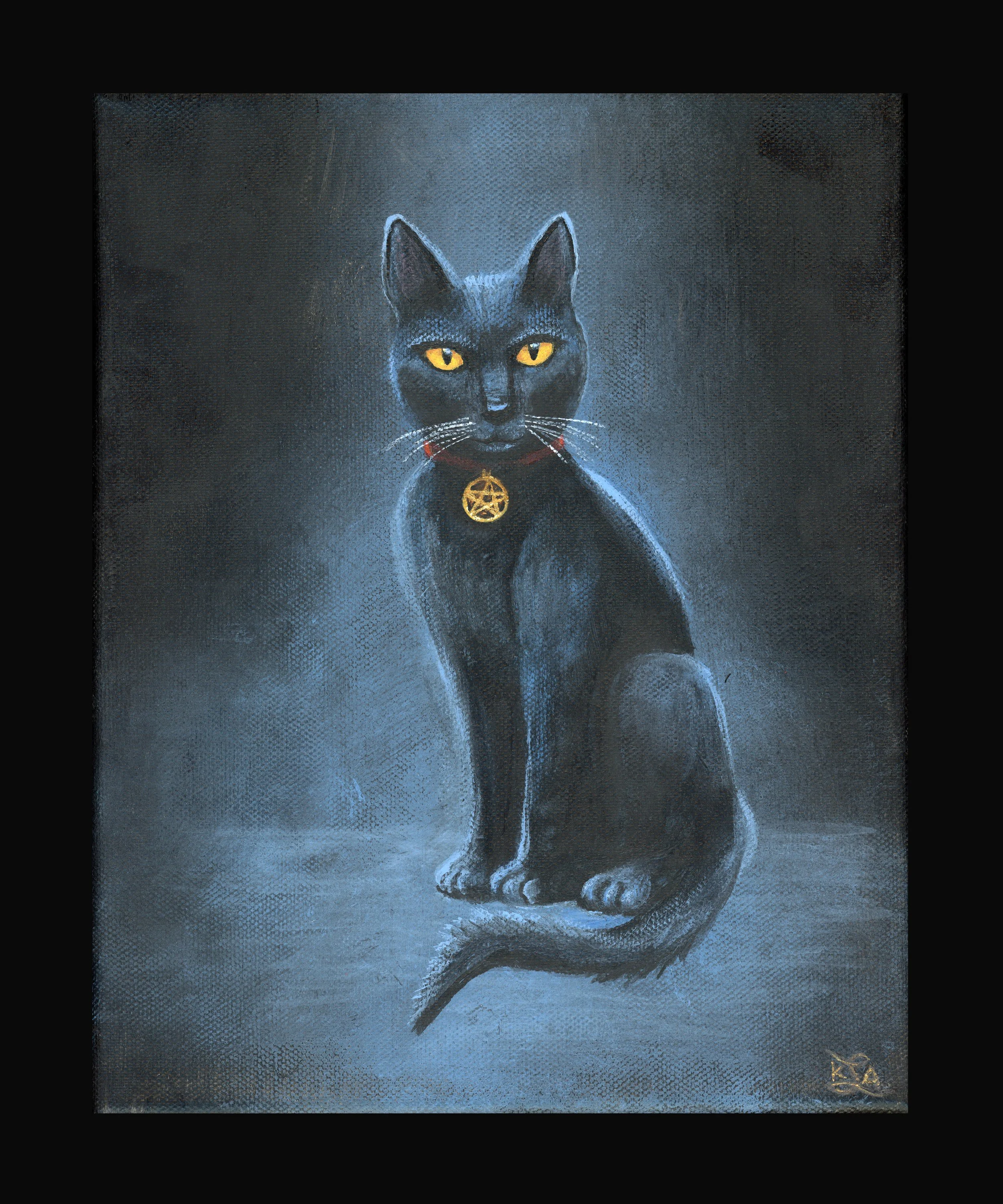 "There's Something Off About That Cat..." || original painting