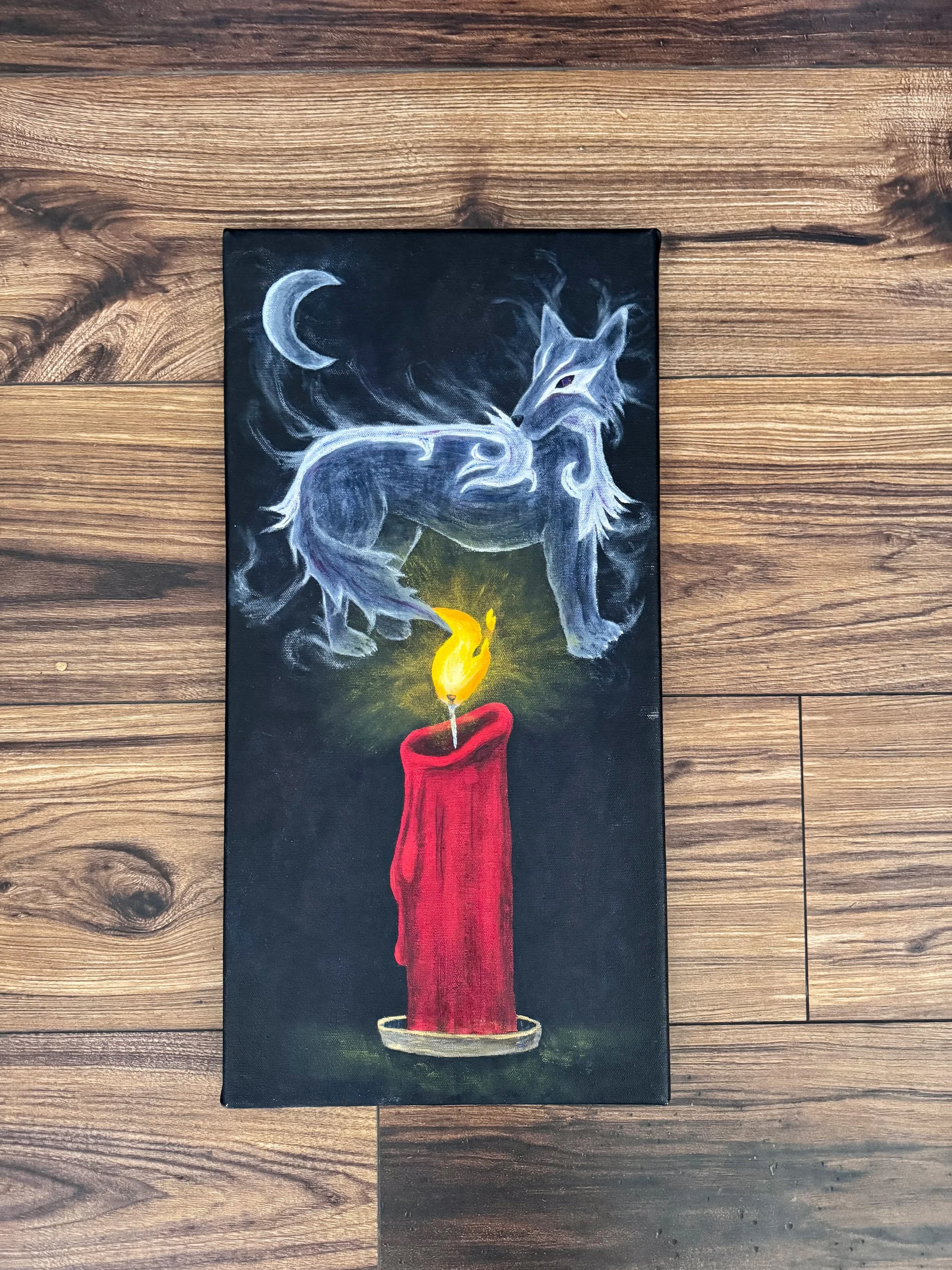 Wolf Candle on Wood.jpg
