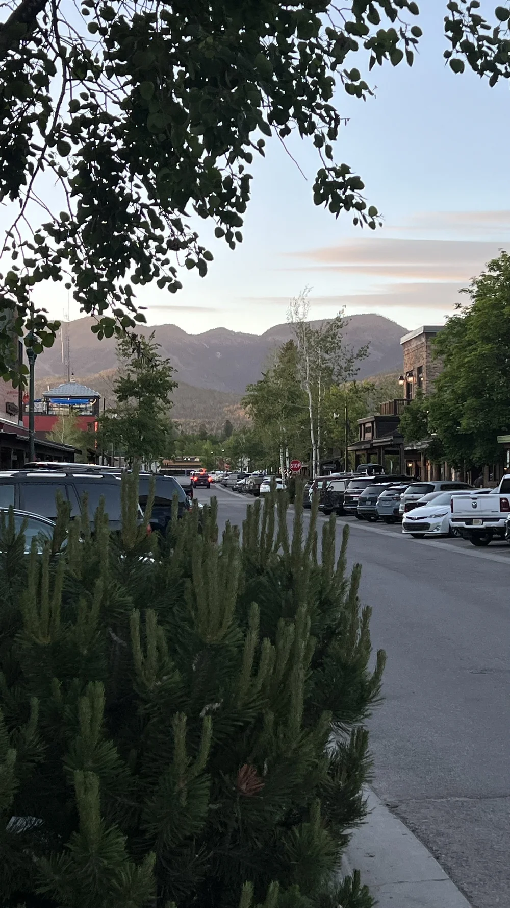 Night time in Whitefish, Montana 