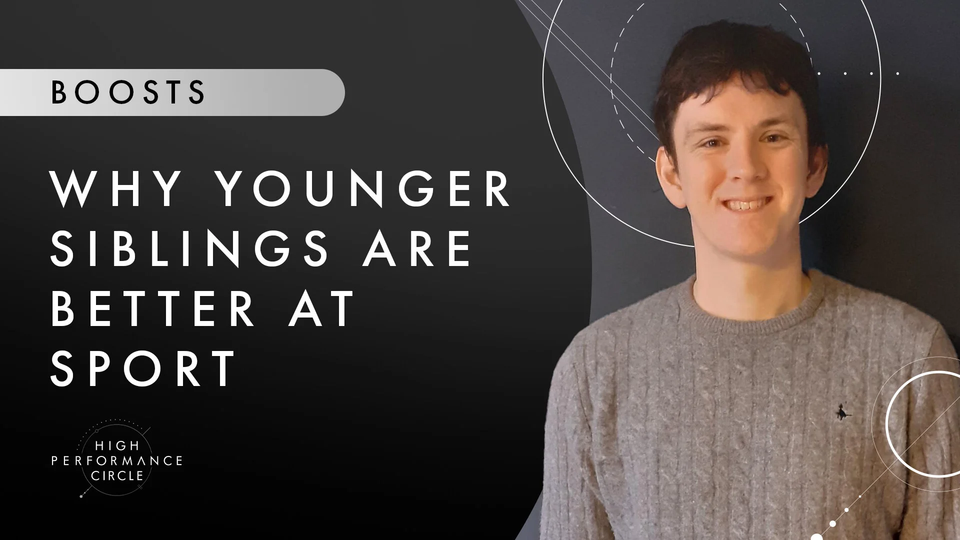 Why younger siblings are better at sport