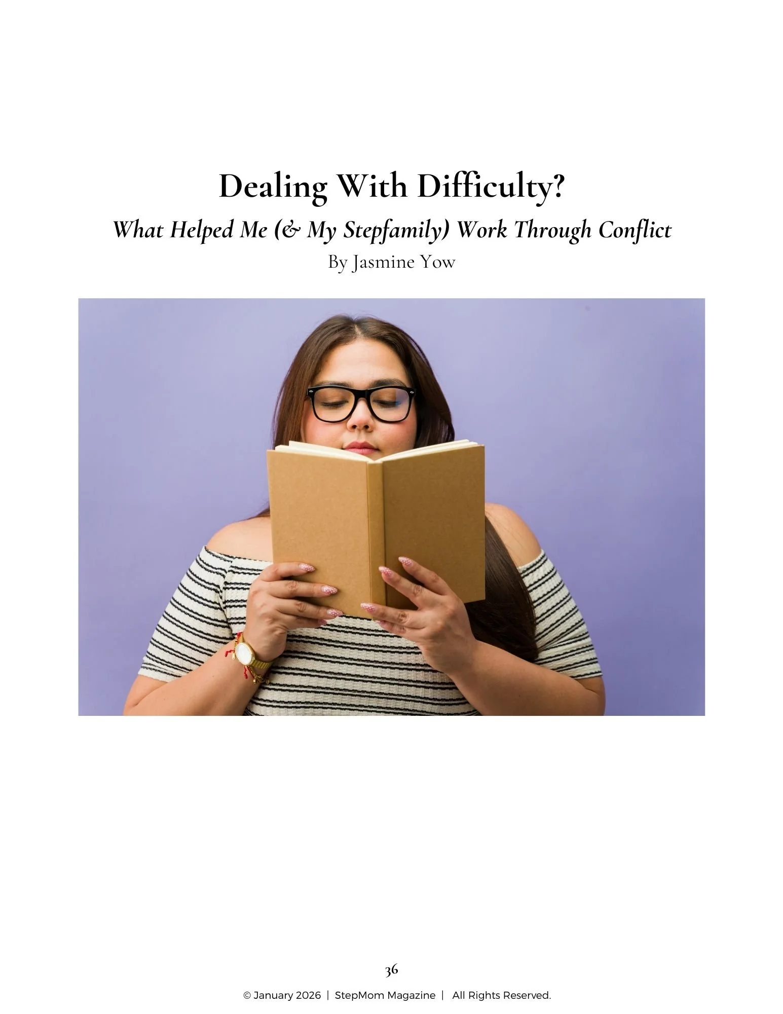 StepMom Magazine Article: How to Deal With Conflict in a Stepfamily