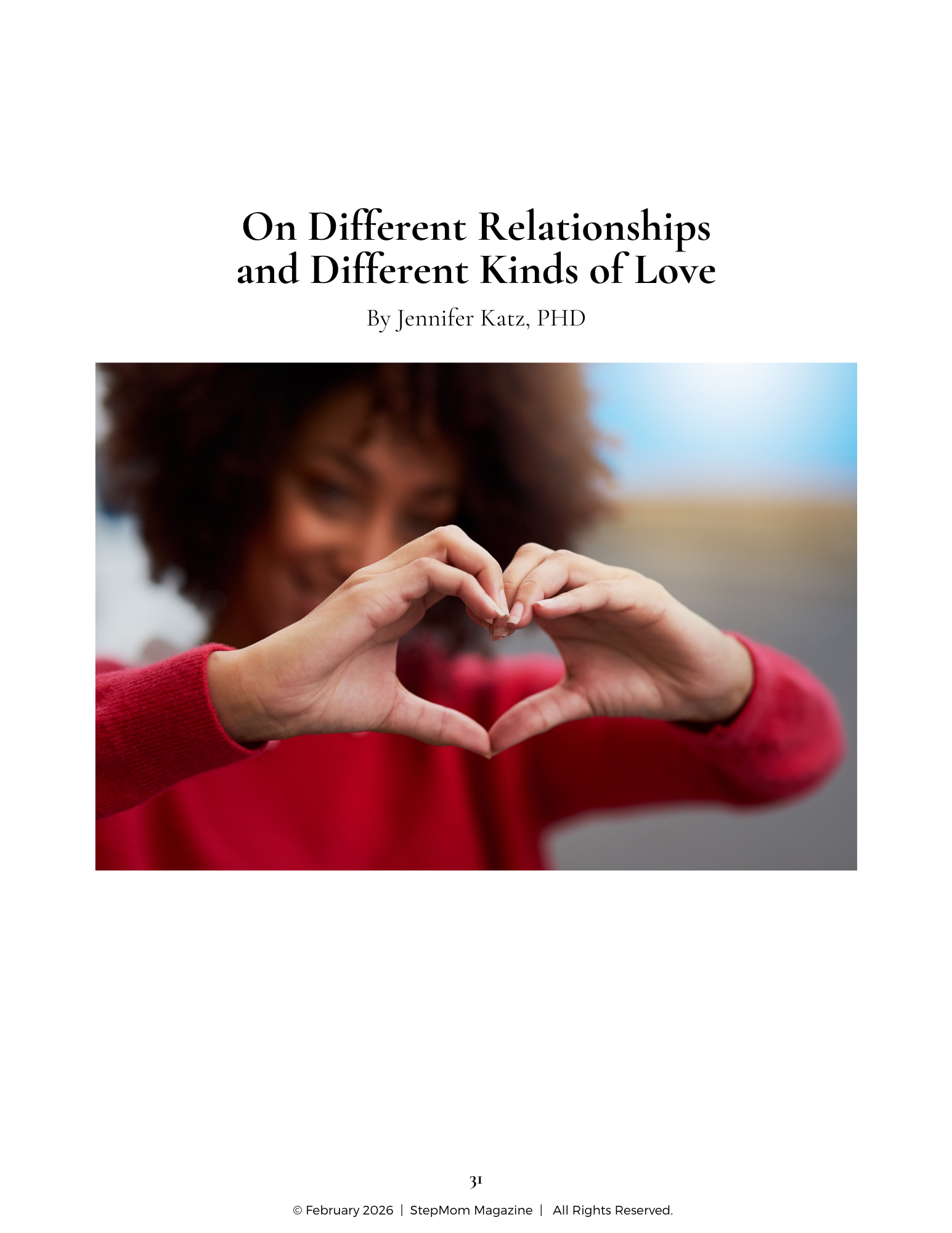 StepMom Magazine Article: Different Kinds of Love