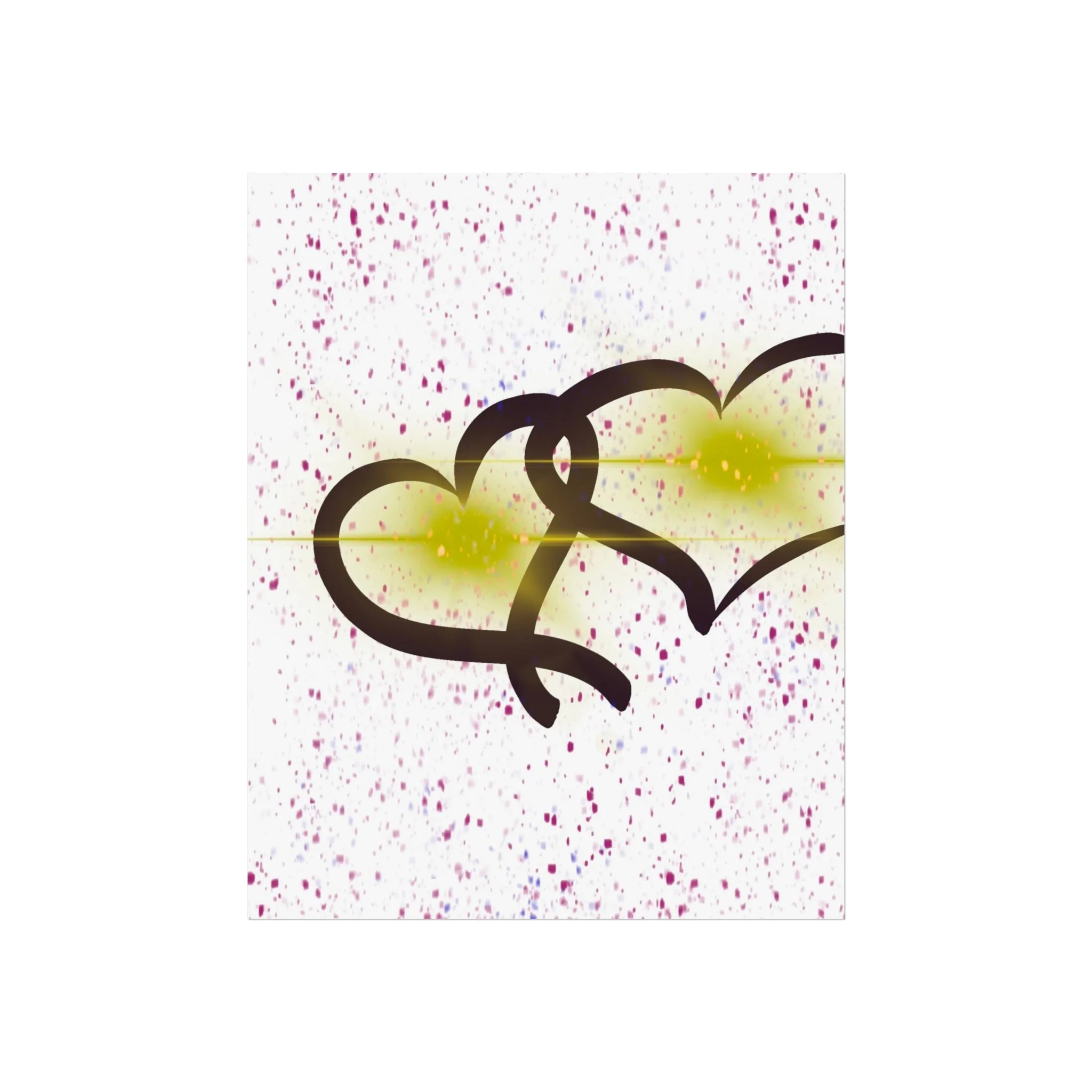 abstract soulmate art print; romantic emotional artwork for couples; modern wall art symbolizing love and connection; neutral minimalist couple artwork; two hearts intertwined abstract art