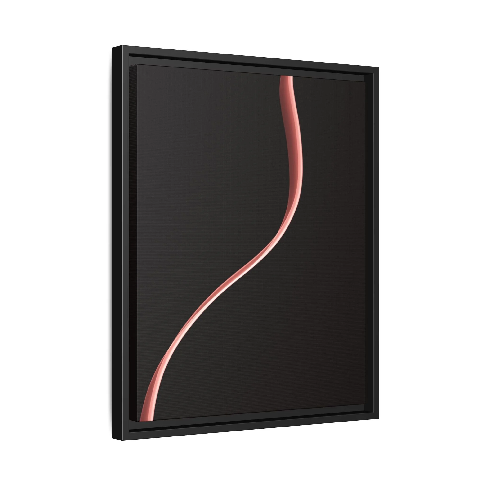 This artwork features the elegant sketched form of a woman.Set against a deep black background, the piece feels both ethereal and grounded