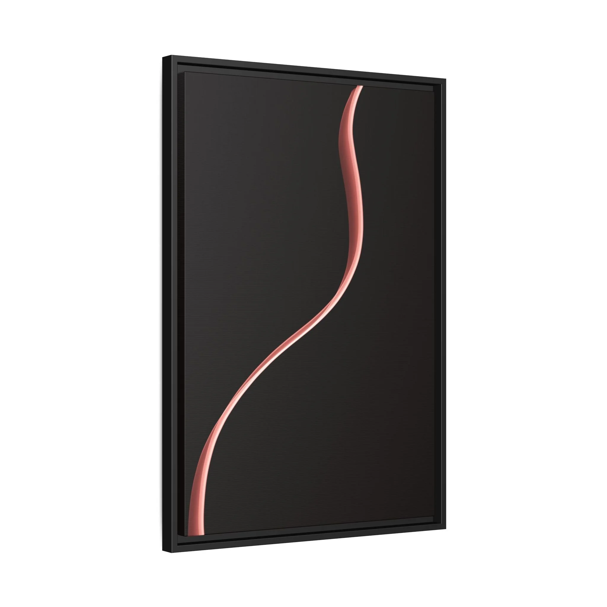 This artwork features the elegant sketched form of a woman.Set against a deep black background, the piece feels both ethereal and grounded