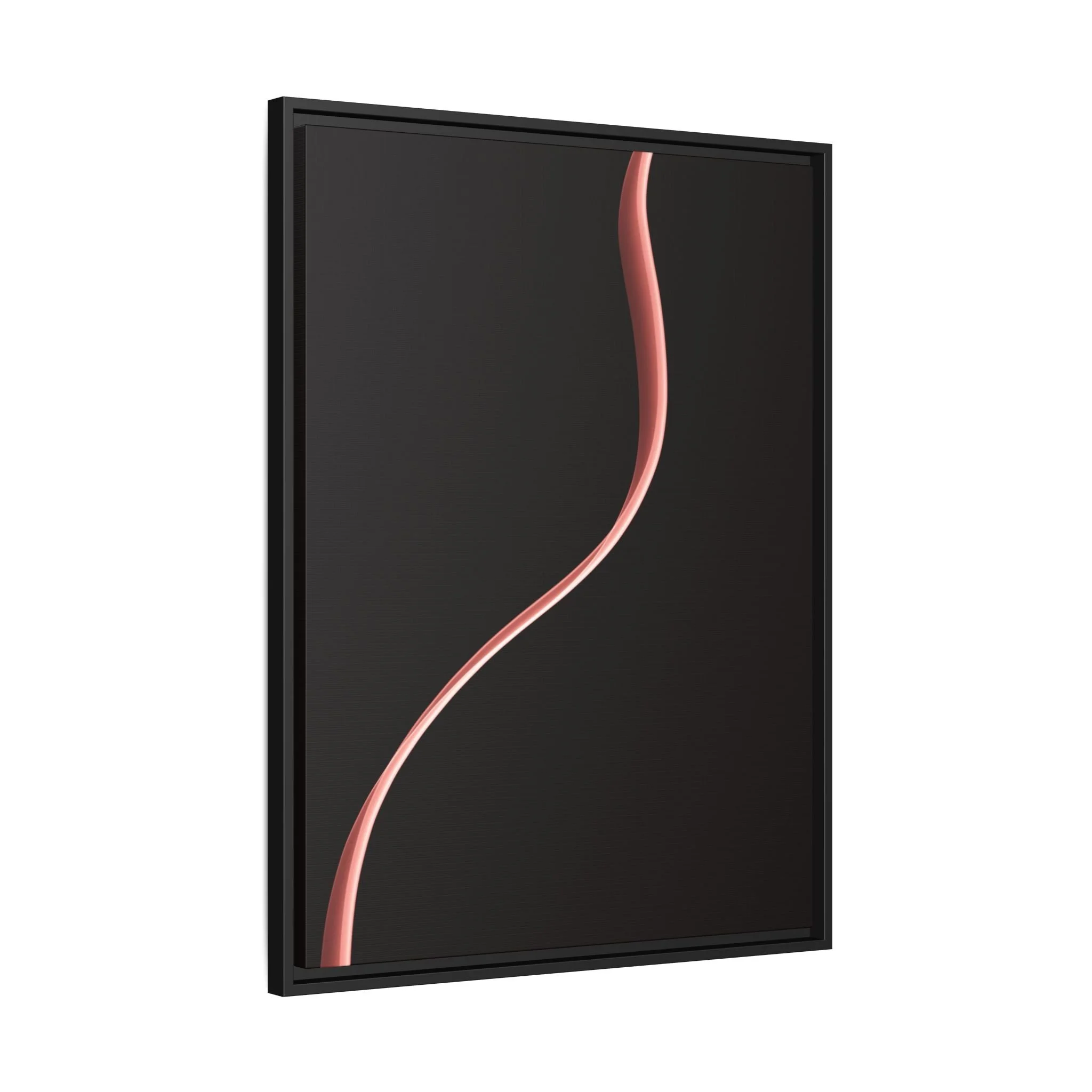 This artwork features the elegant sketched form of a woman.Set against a deep black background, the piece feels both ethereal and grounded