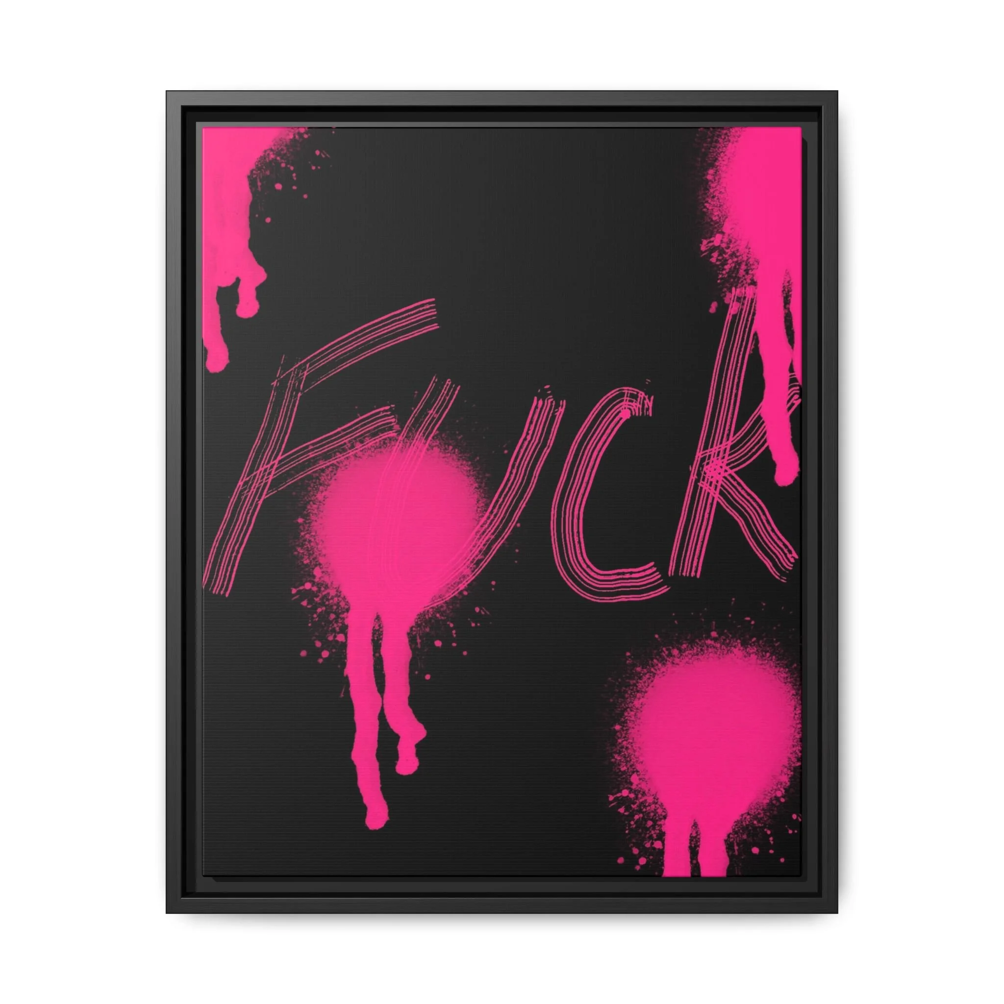 bold graffiti digital art; pink graffiti wall art; edgy street art print; modern rebellious digital artwork; urban wall decor
