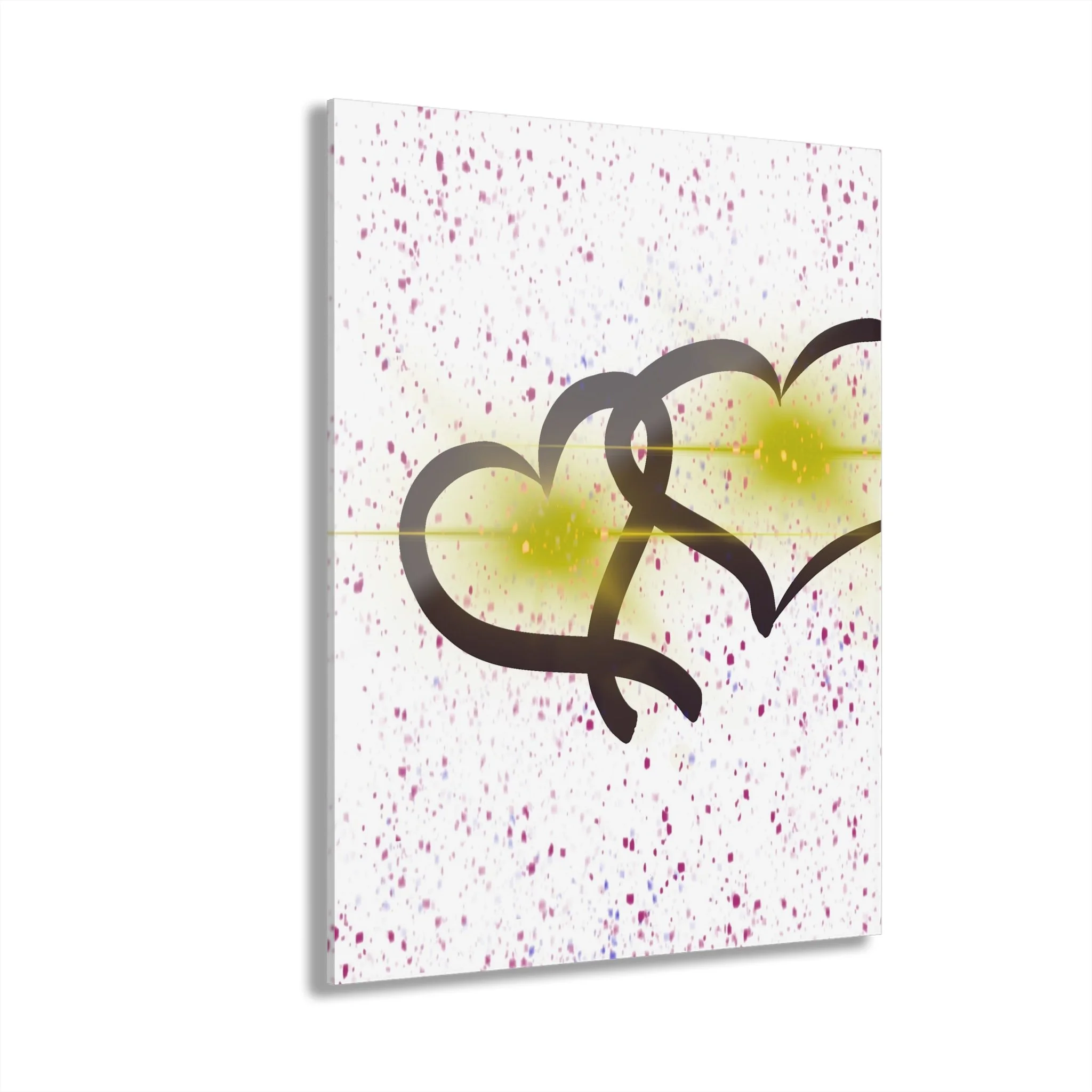 abstract soulmate art print; romantic emotional artwork for couples; modern wall art symbolizing love and connection; neutral minimalist couple artwork; two hearts intertwined abstract art