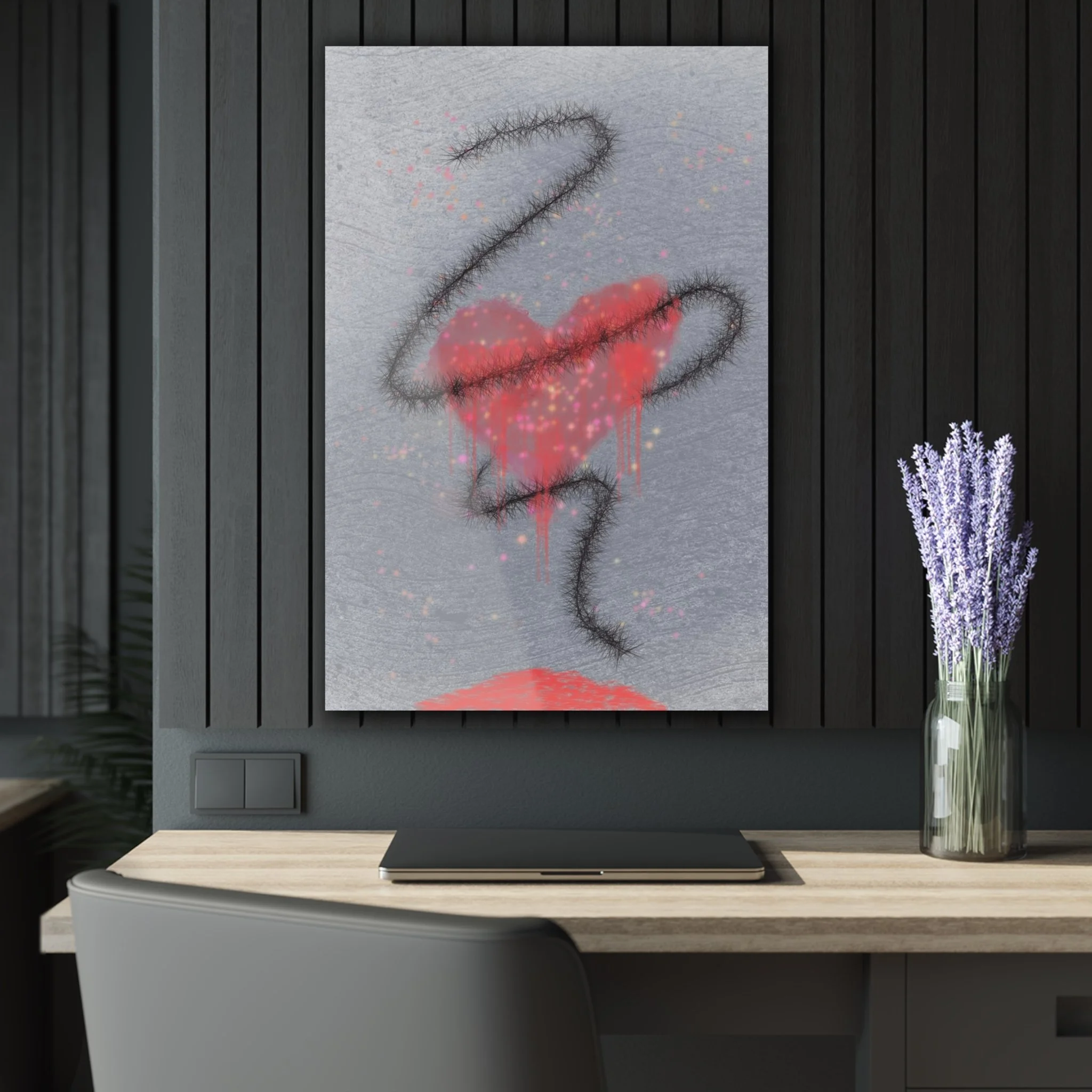 Hope Springs Eternal I: Abstract Digital Acrylic Wall Art
