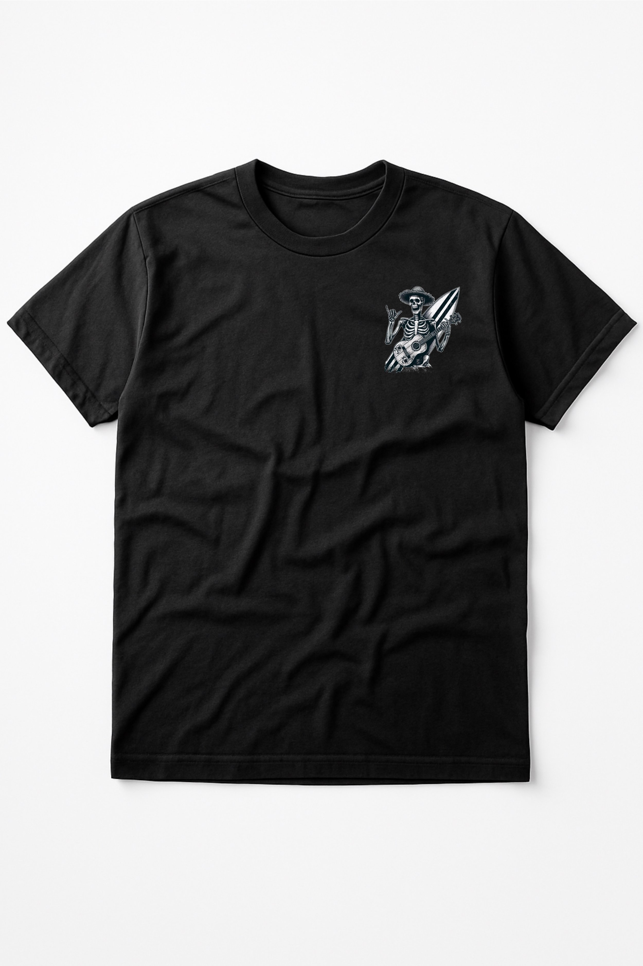 surfing skeleton t-shirt beach clothing