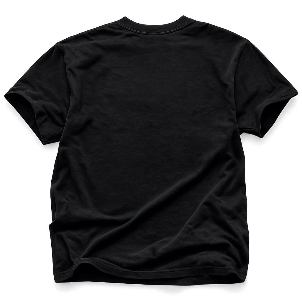blank back Jesus lifting tee in black