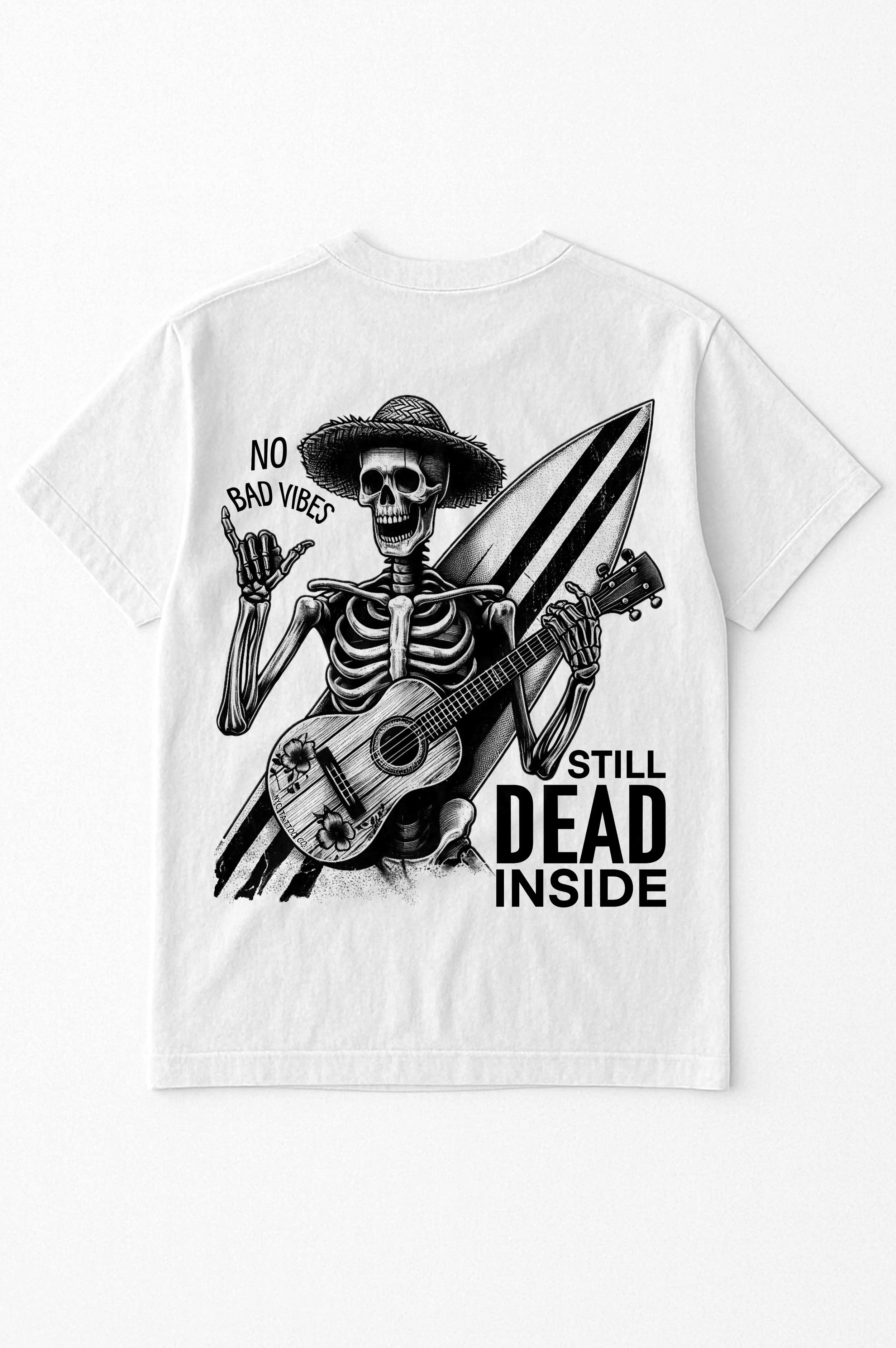 surfing skeleton t-shirt beach clothing