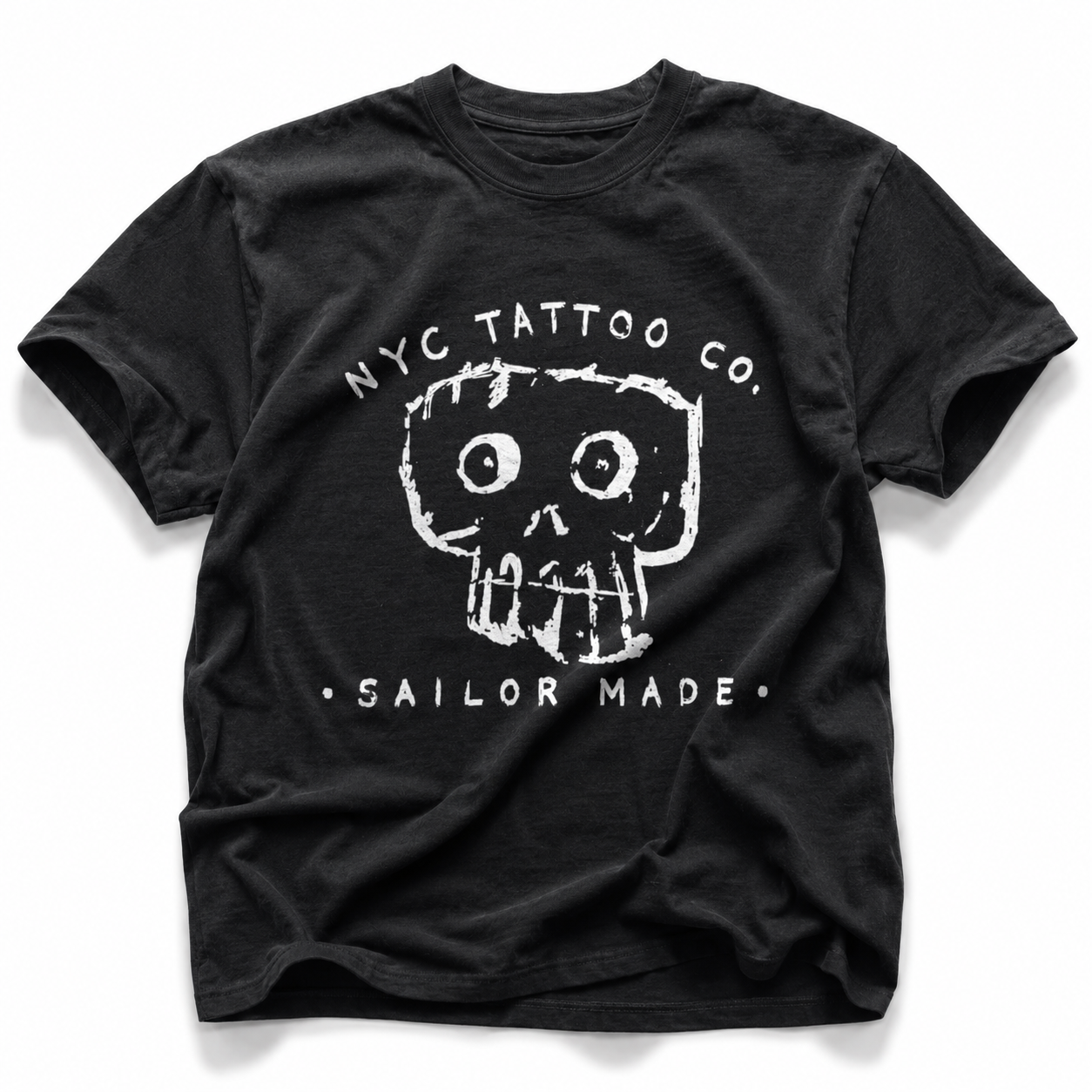 nyc tattoo co. hand painted skull and sailor made , Bones