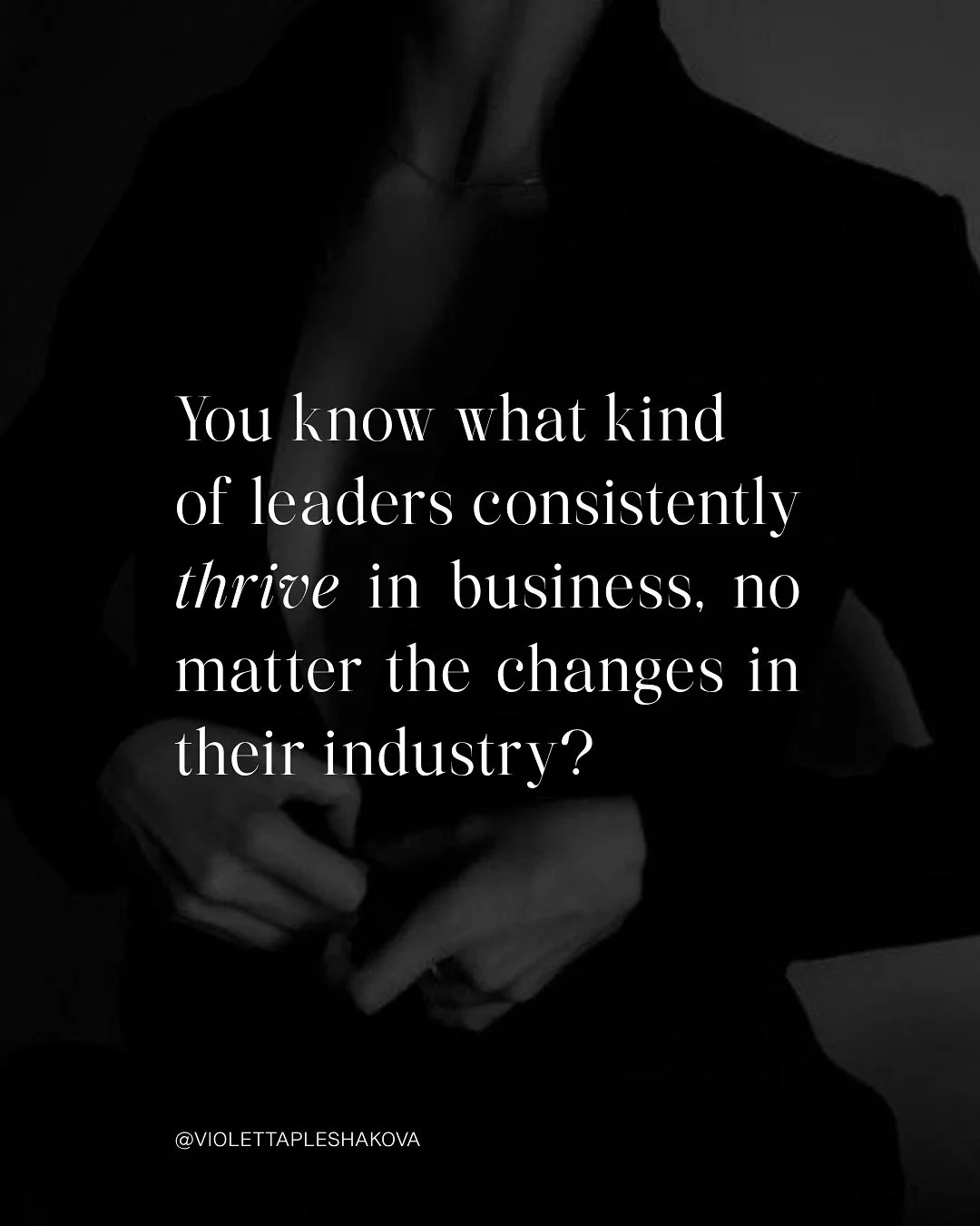The clients who invest in you no matter the economy do so because you have touched something in them that nobody else could unlock.

Plus: they want to know that with your support, they can win. You need to give them a reason to leap.

This caliber o