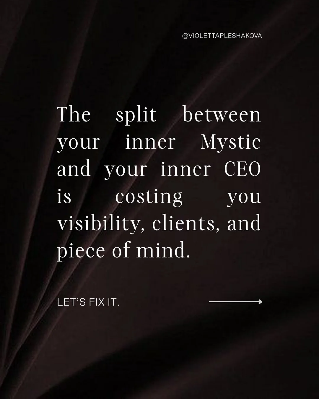 This is the issue that I am seeing in most spiritual businesses:

You are making your strategic decisions as a Mystic while you should be wearing your CEO hat for that. 

Resistance (or lack of skill) in the business realm keeps you away from buildin