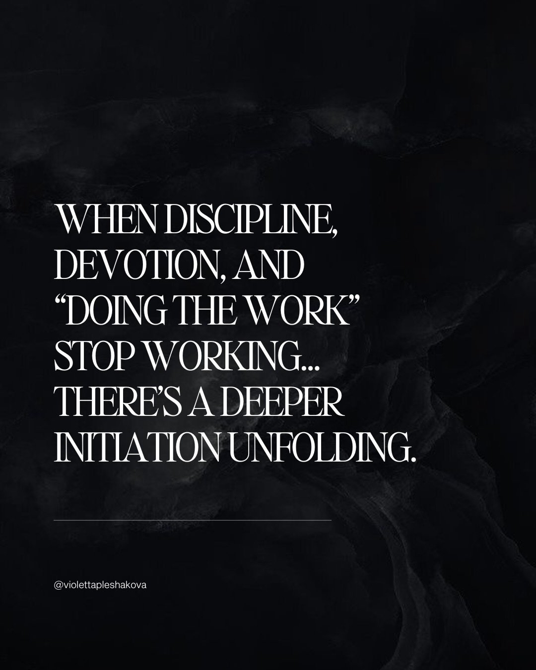 What if the breakthrough you are craving requires surrender and not effort?

I know that this year you&rsquo;ve done everything right. You brought discipline and devotion. Inner work and outer action. Showing up and diving deep.

And yet&hellip; mayb