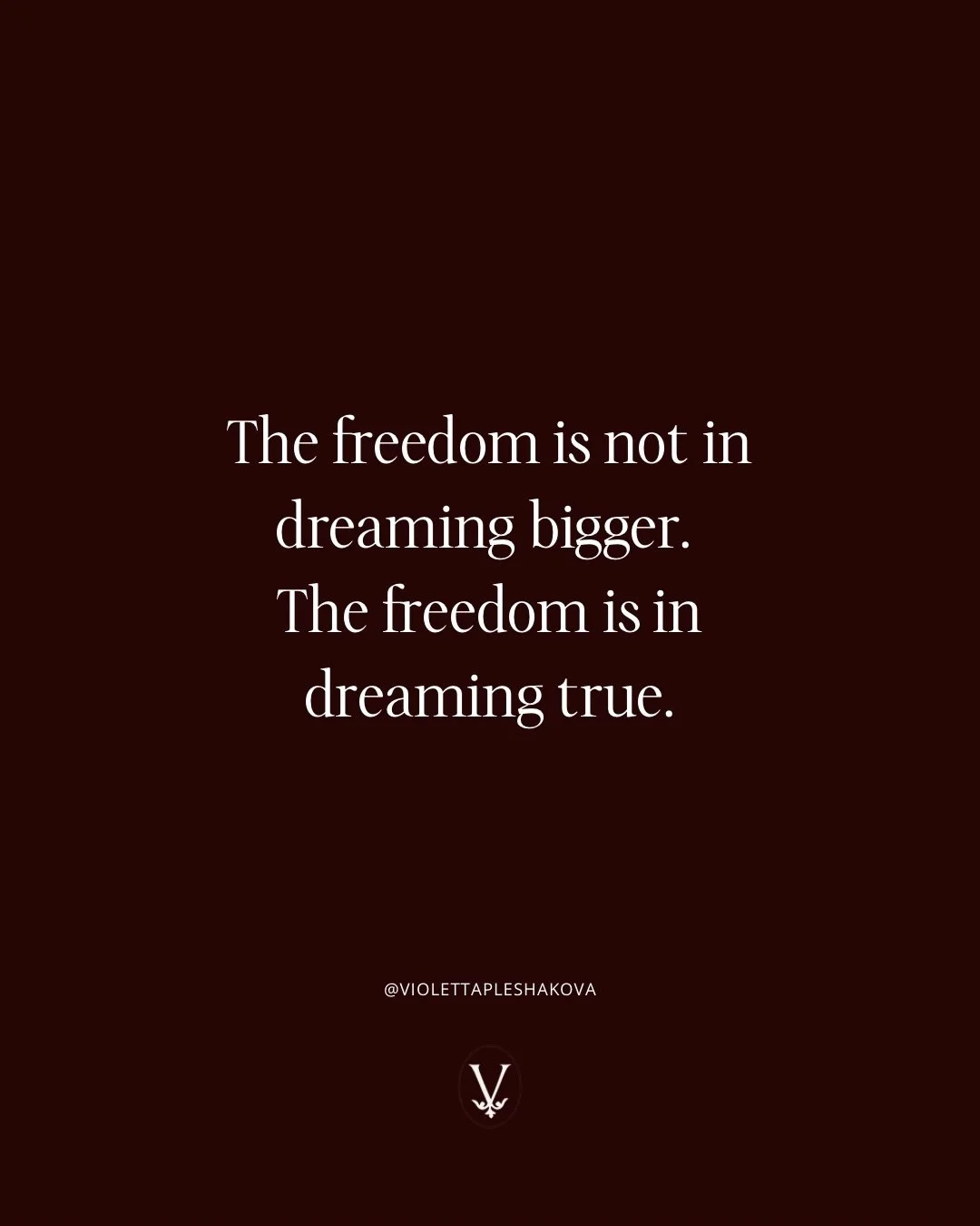 We are living in the tyranny of dreaming big - manifest everything you want, scale to millions, never stop growing. But what if you don&rsquo;t want MORE? What if you want depth, quiet work, and peace?

New essay exploring the conquest language of &l