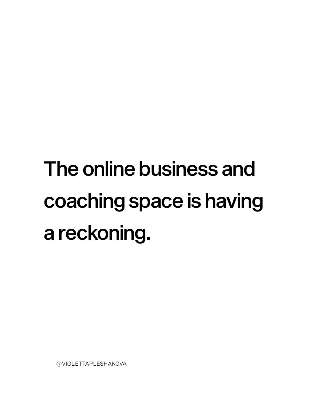 The coaching industry favors those who are able to play by its rules, but leaves the most gifted and devoted people behind, simply because their brilliance exceeds its simplistic formulas of success.

The mainstream online coaching business model (of