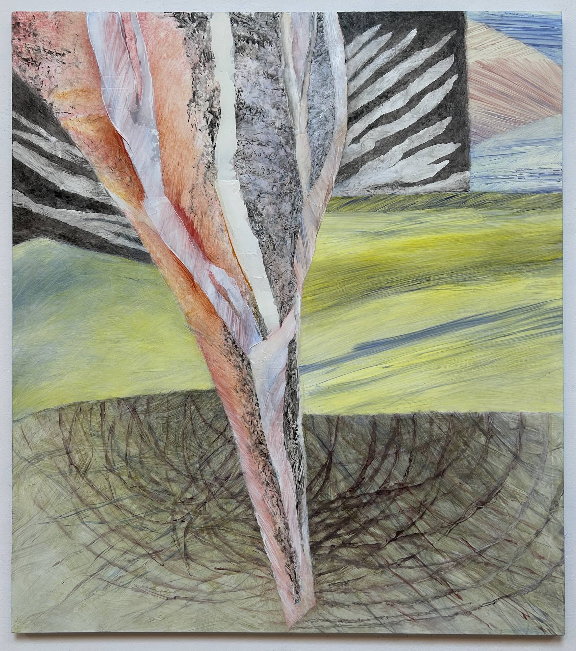 Spirit of the Tree, 2025, acrylic painting, 36" x 32"