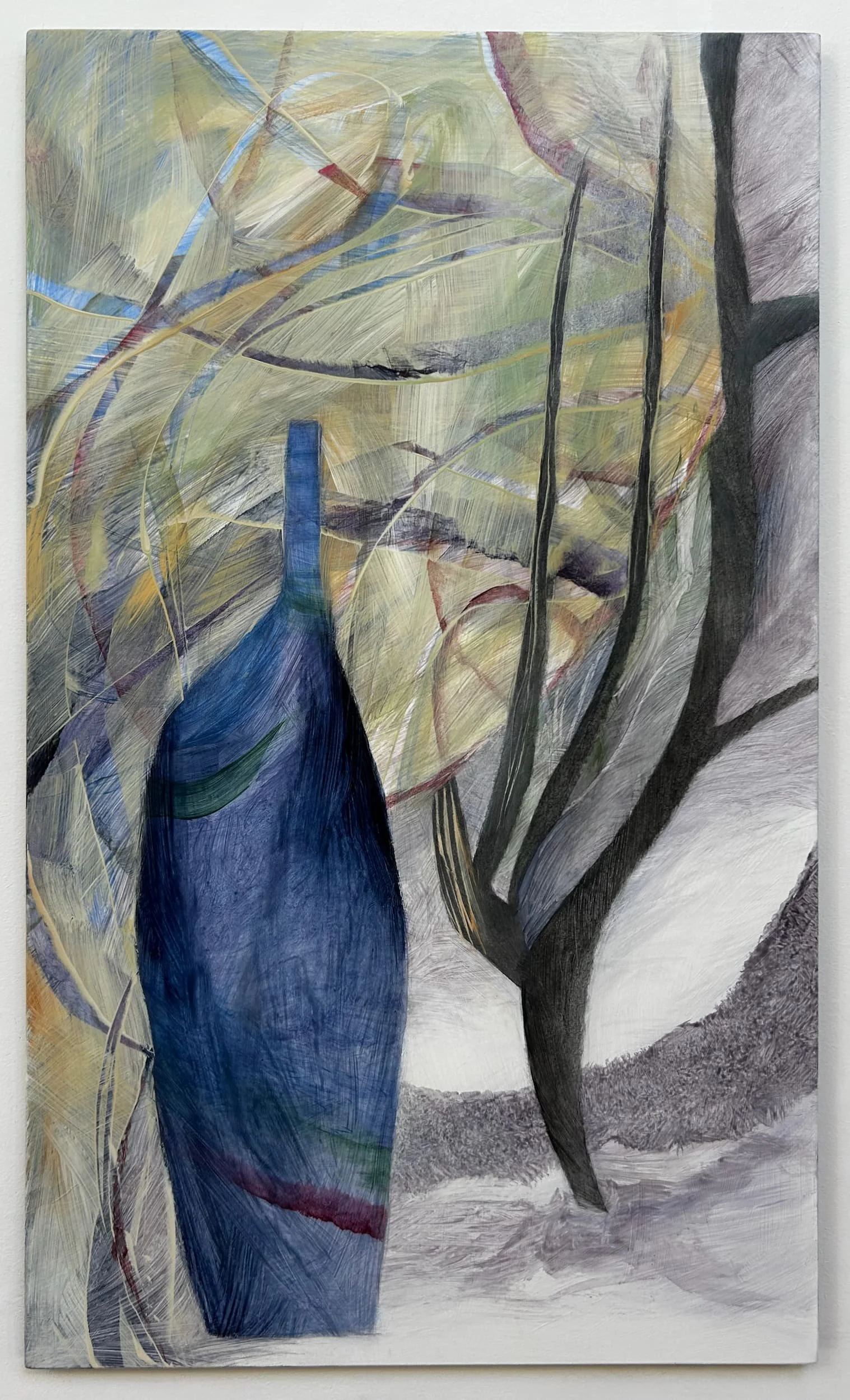 Dreaming of Trees, 2026, acrylic painting, 37" x 22"