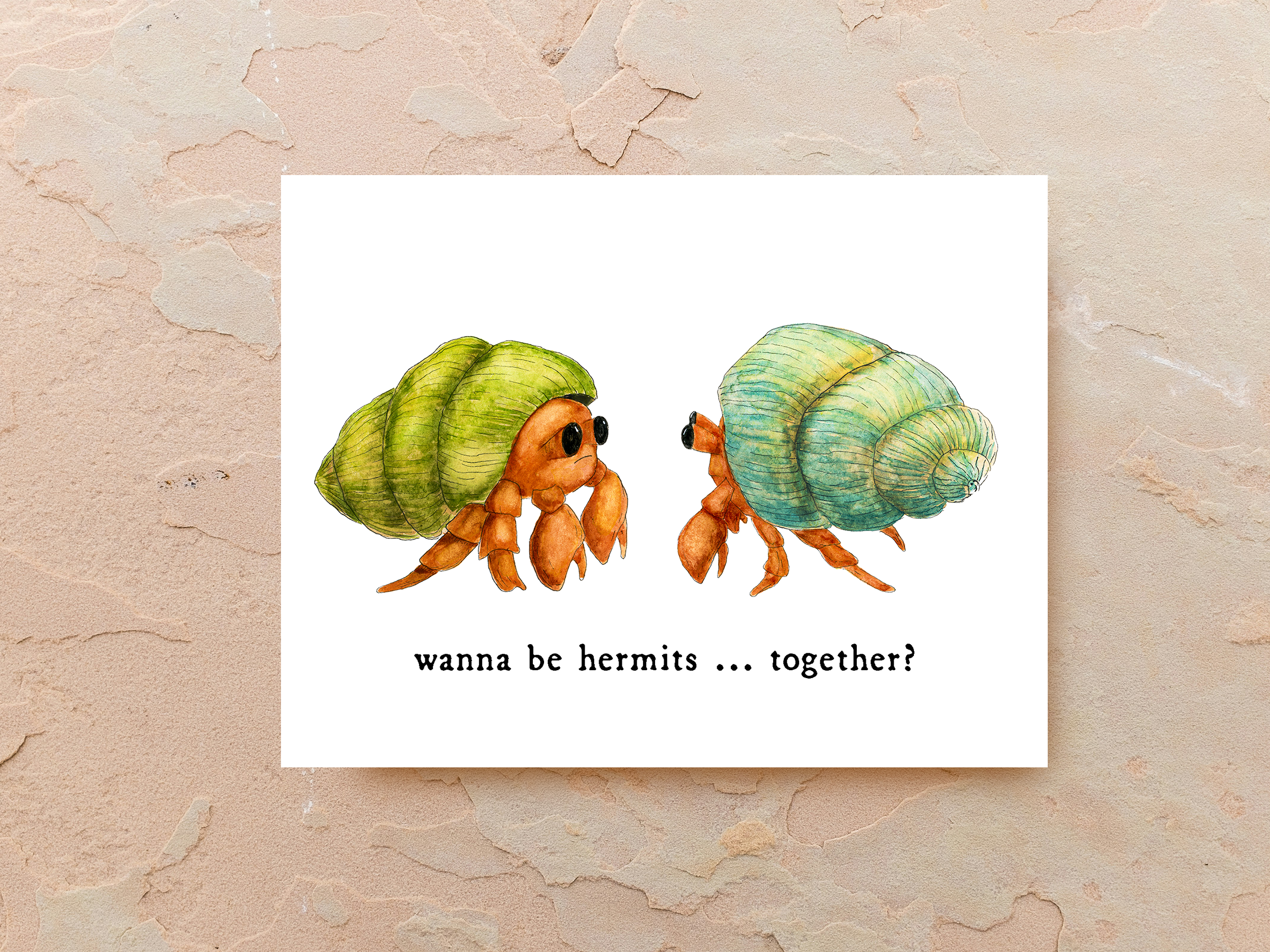 Hermits - Greeting Card