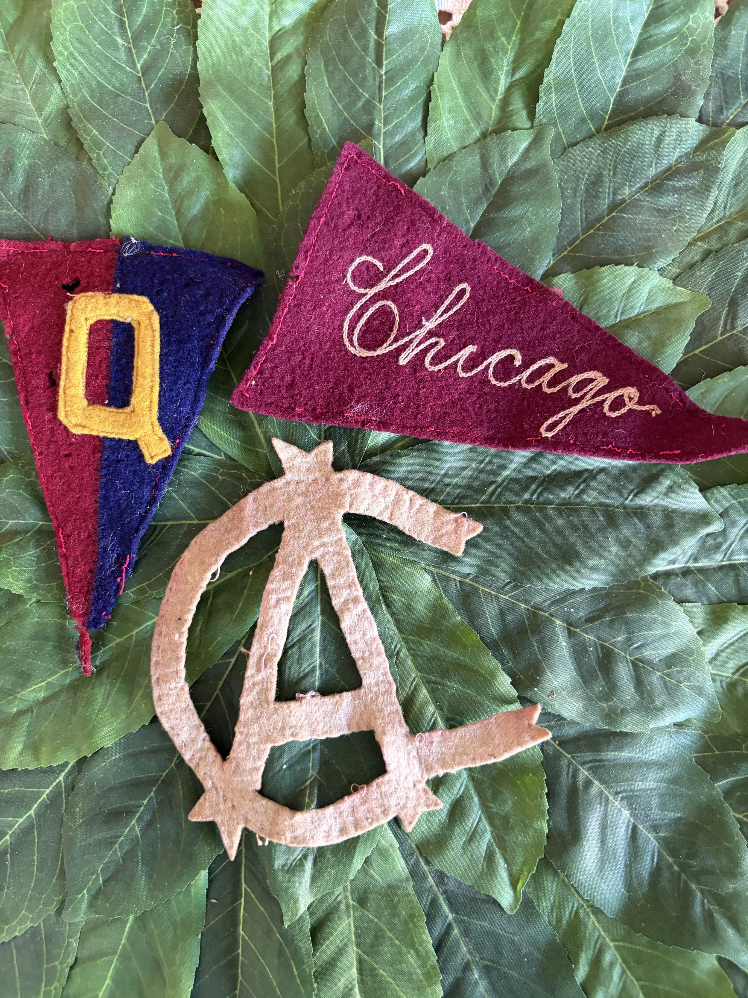 Handmade Vintage Small Wool Pendants