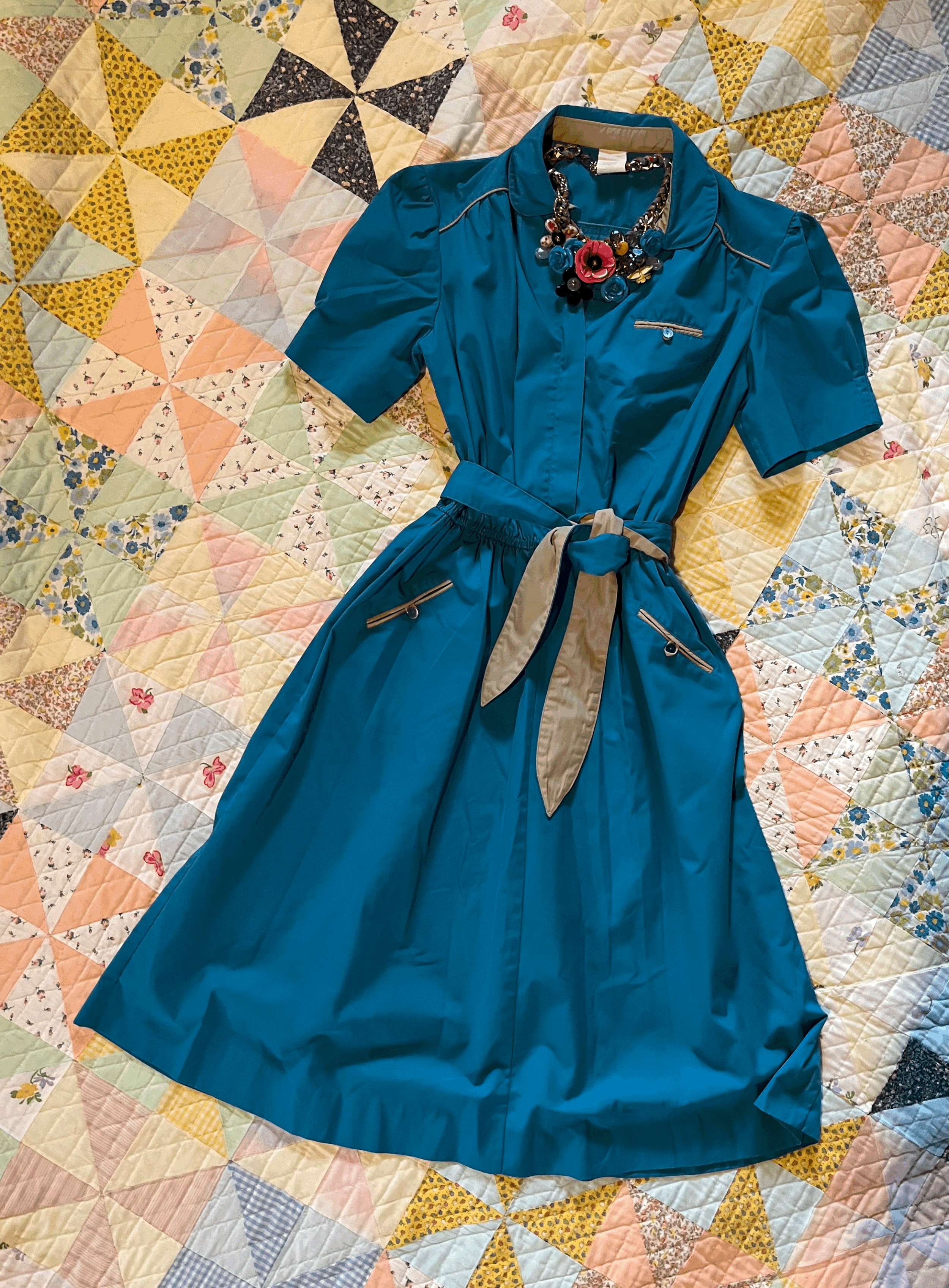 Blue Comfortable, Shirtdress