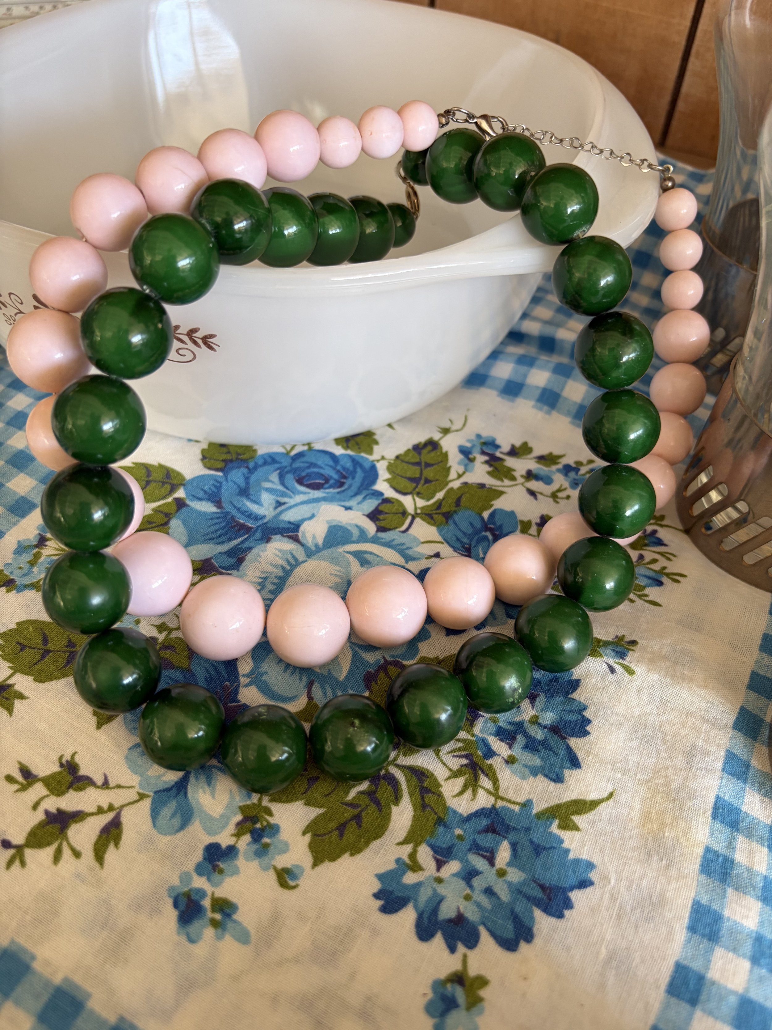 Chunky, Fun, Statement, Retro Style Resin Necklaces, ~16"