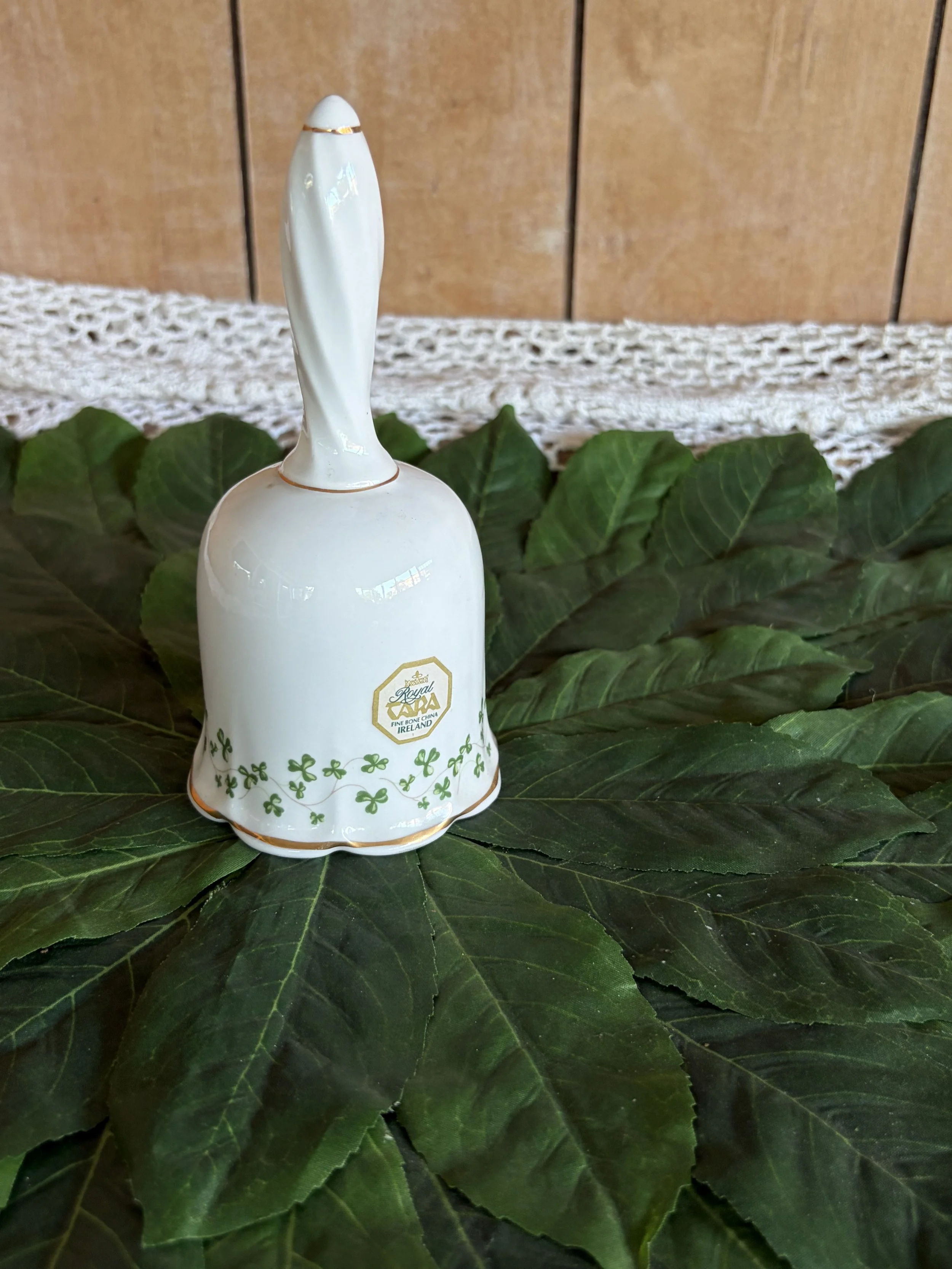 Sweet Royal Tara China Shamrock Bell with a Sweet Tinkling Sound