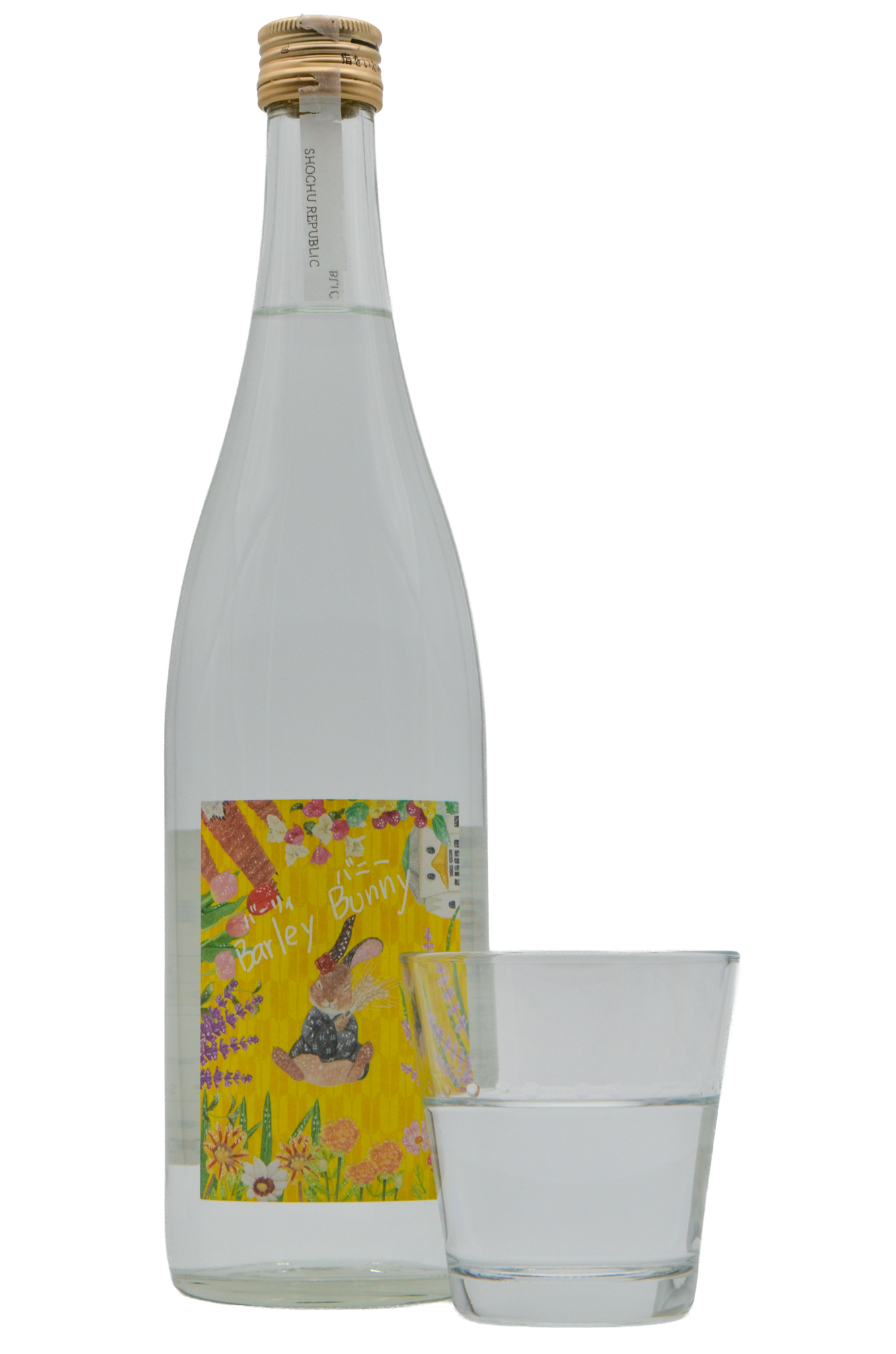 Shochu Republic Barley Bunny with poured glass