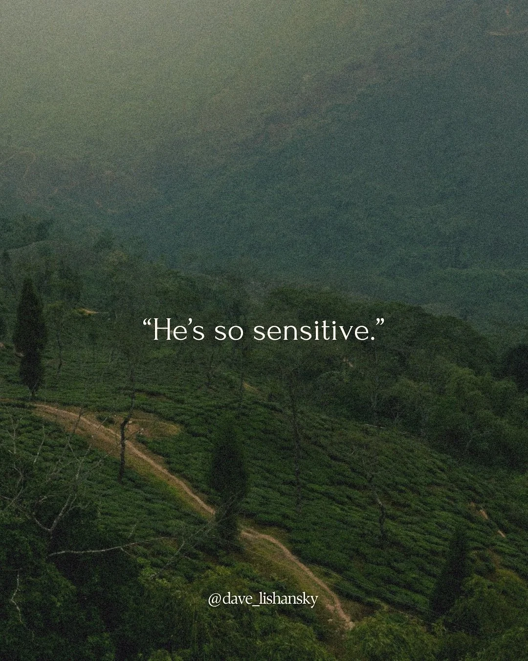If &ldquo;sensitivity&rdquo; means shutting out parts of yourself&hellip;
the gifts of your senses will remain wrapped. 

True sensitivity means more access to ALL of you. 

The emotion.
The power.
The drive.
The tenderness.
The presence.
The rawness
