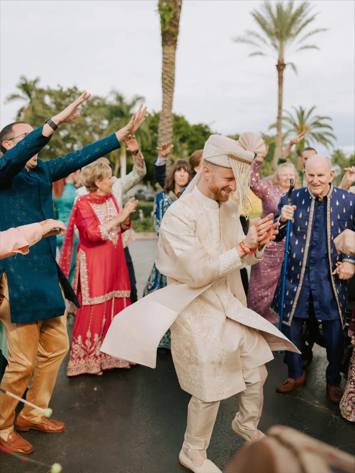 The Baraat felt like a portal. Dancing my way toward Vanna&rsquo;s family, surrounded by my loved ones, moved (and a little overwhelmed!) by the tassa, all felt like a test &mdash; how much love, how much fire, how much volume could I hold?

Dancing 
