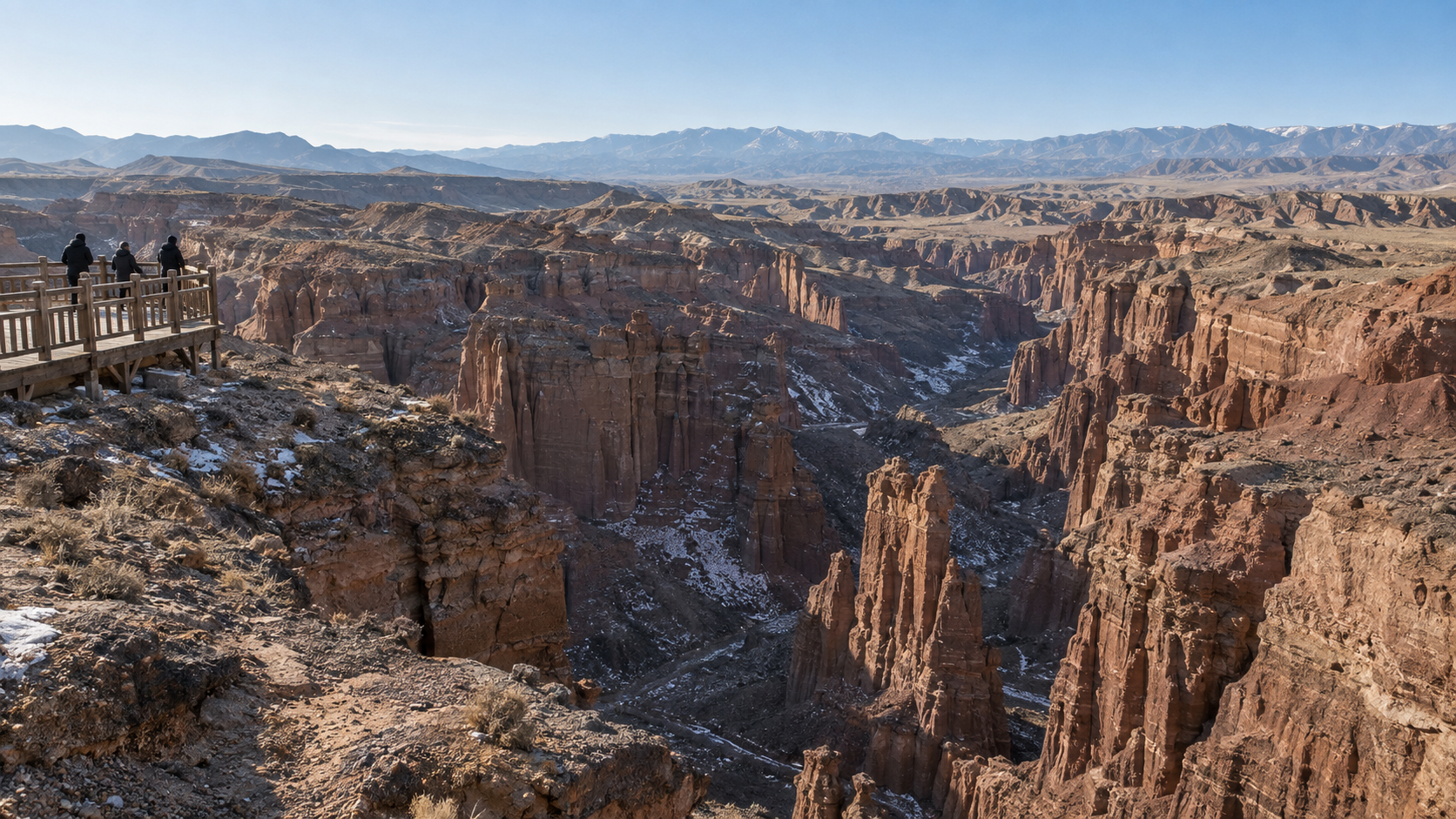 Panoramic View of Pingshanhu Grand Canyon
平山湖大峡谷全景