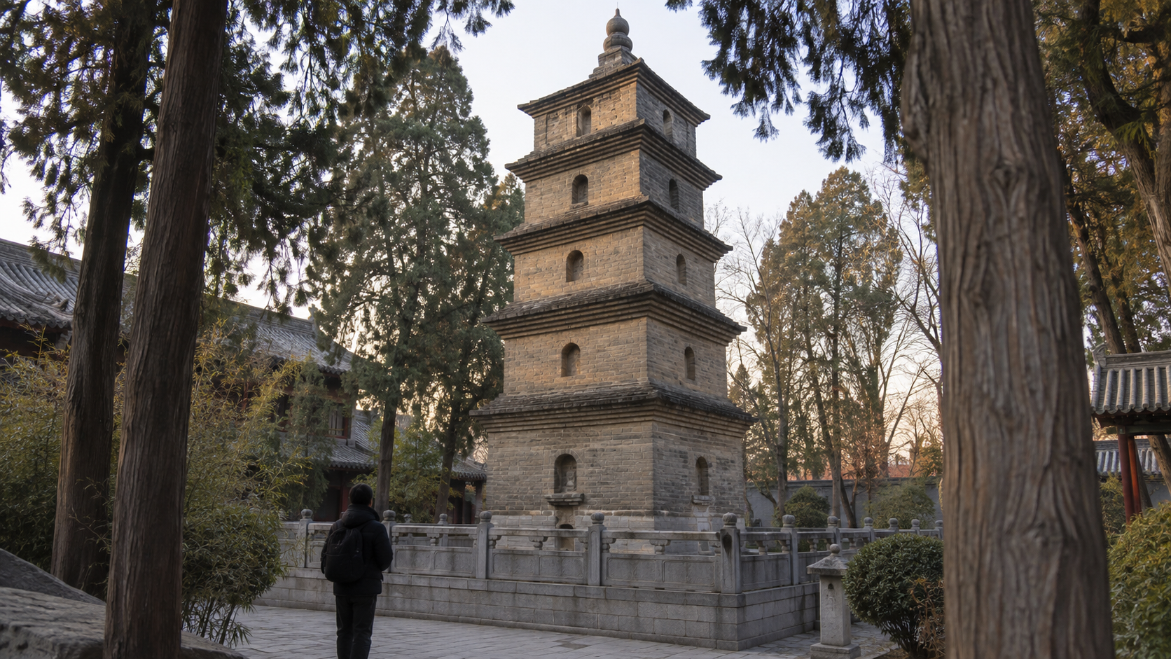 Close-up View of Master Xuanzang’s Pagoda
玄奘塔近景