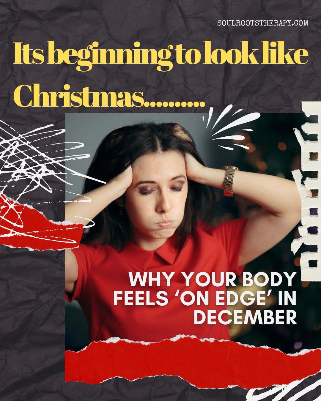 Whilst this time of year can look exciting from the outside&hellip; the moment December begins, our bodies often feel the opposite.

Maybe you&rsquo;ve already noticed:
✨ Tightness in your shoulders
✨ Shallow breathing
✨ A constant &ldquo;on edge&rdq