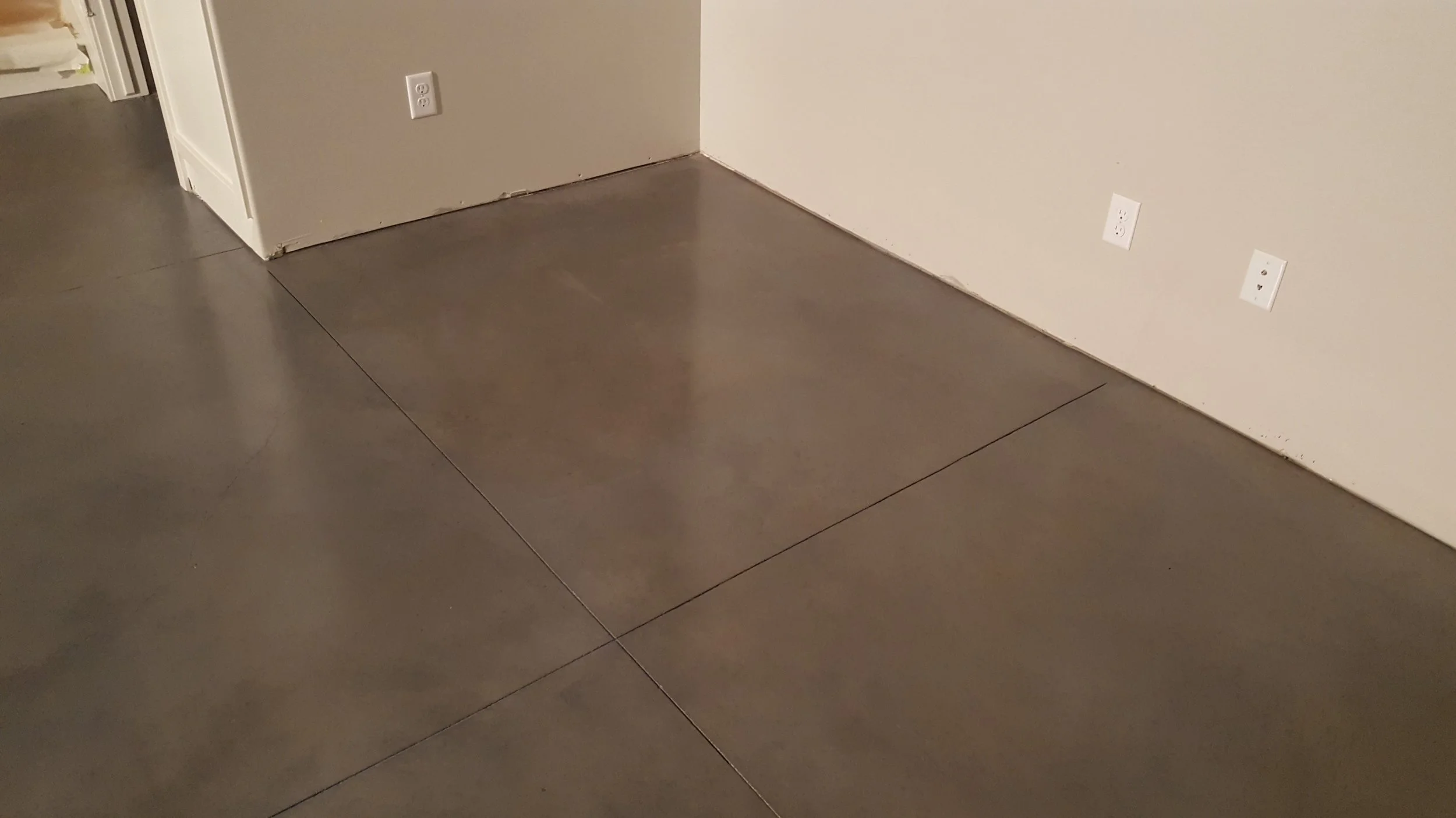 Parade of Home Utah Pleasant Grove Basement Concrete Stain