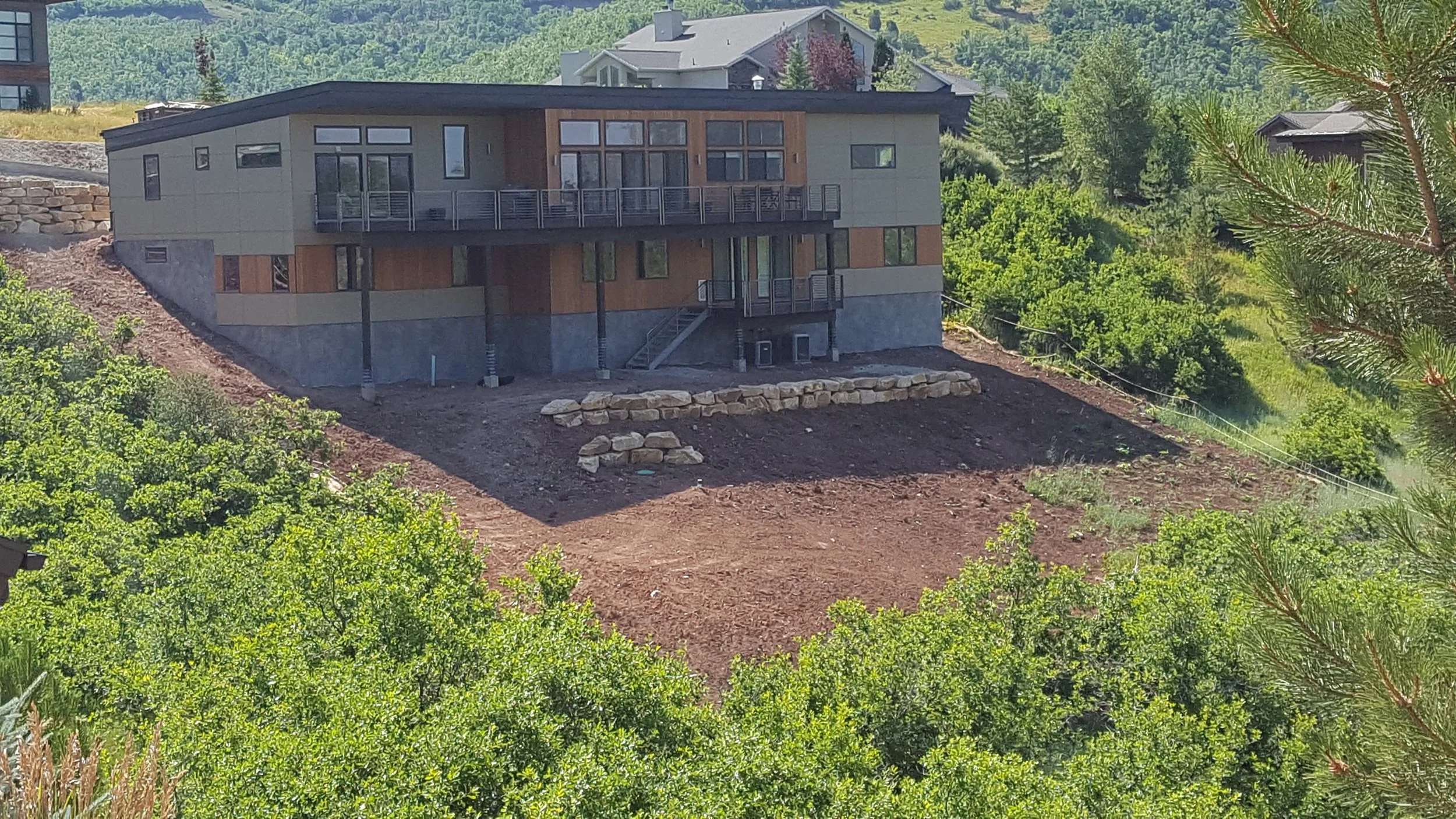 Immigration Canyon Foundation concrete stain faux finish complete