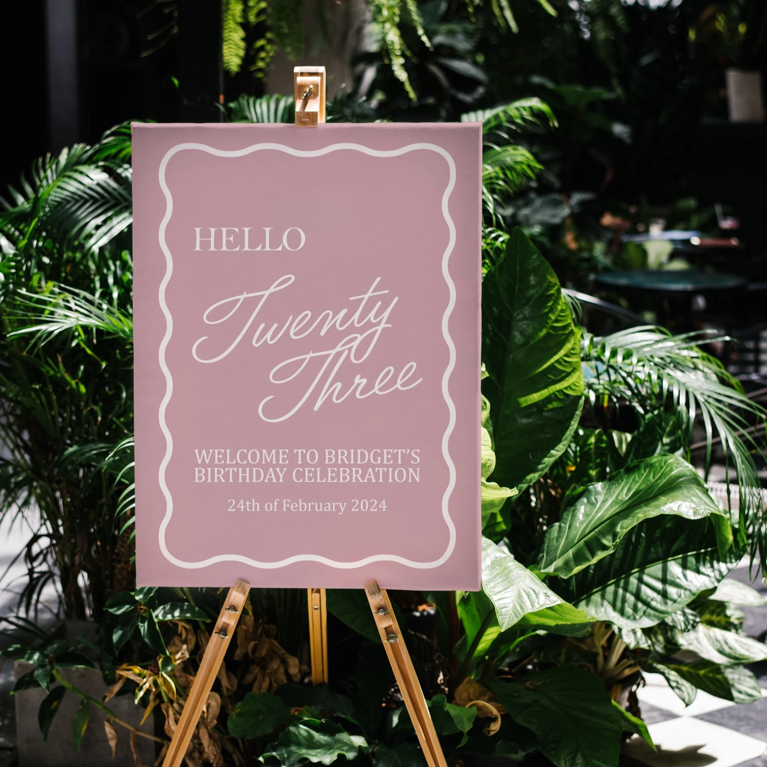 Birthday Welcome Sign