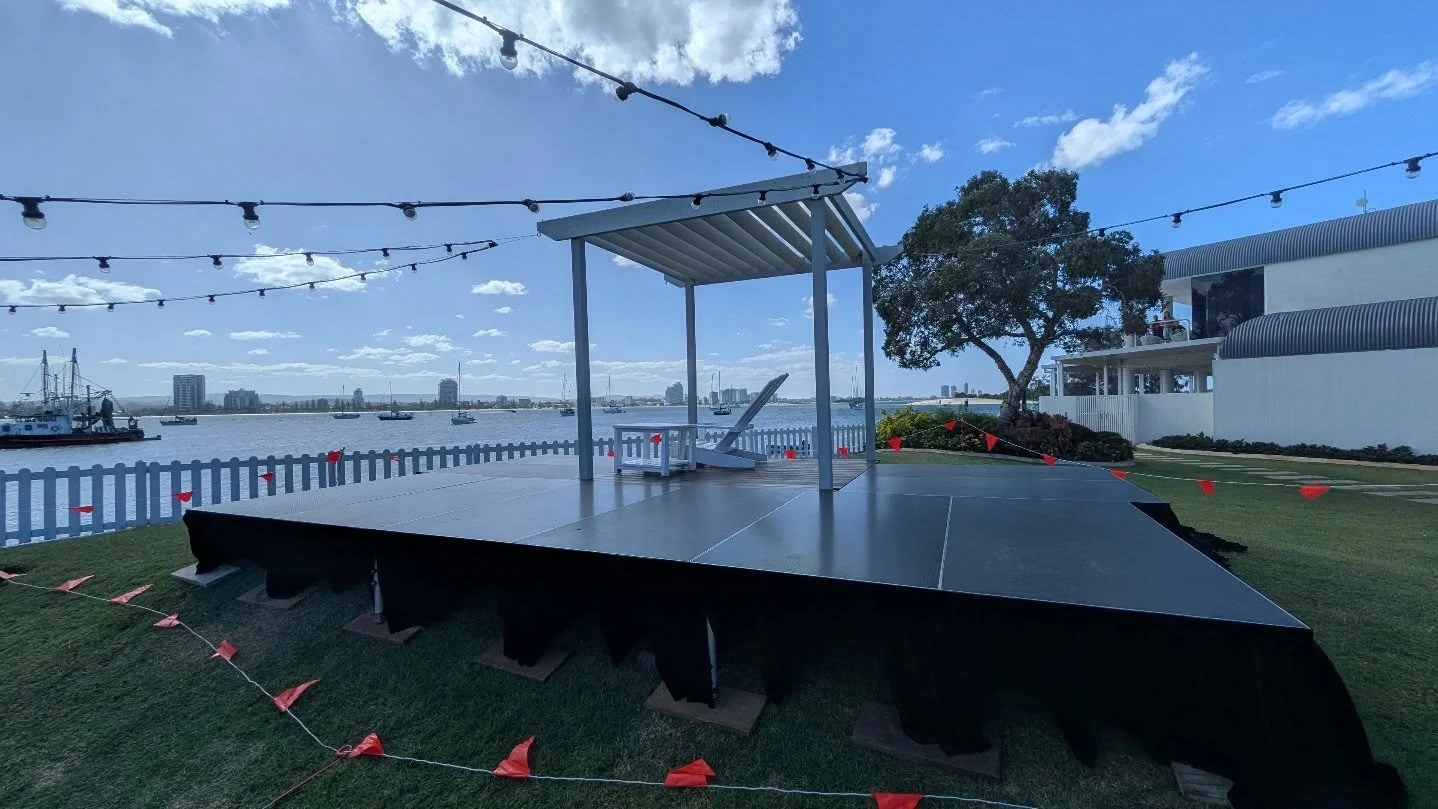 @seaworldresort NYE
Platform deck extensions off their existing structure, with a marquee roof