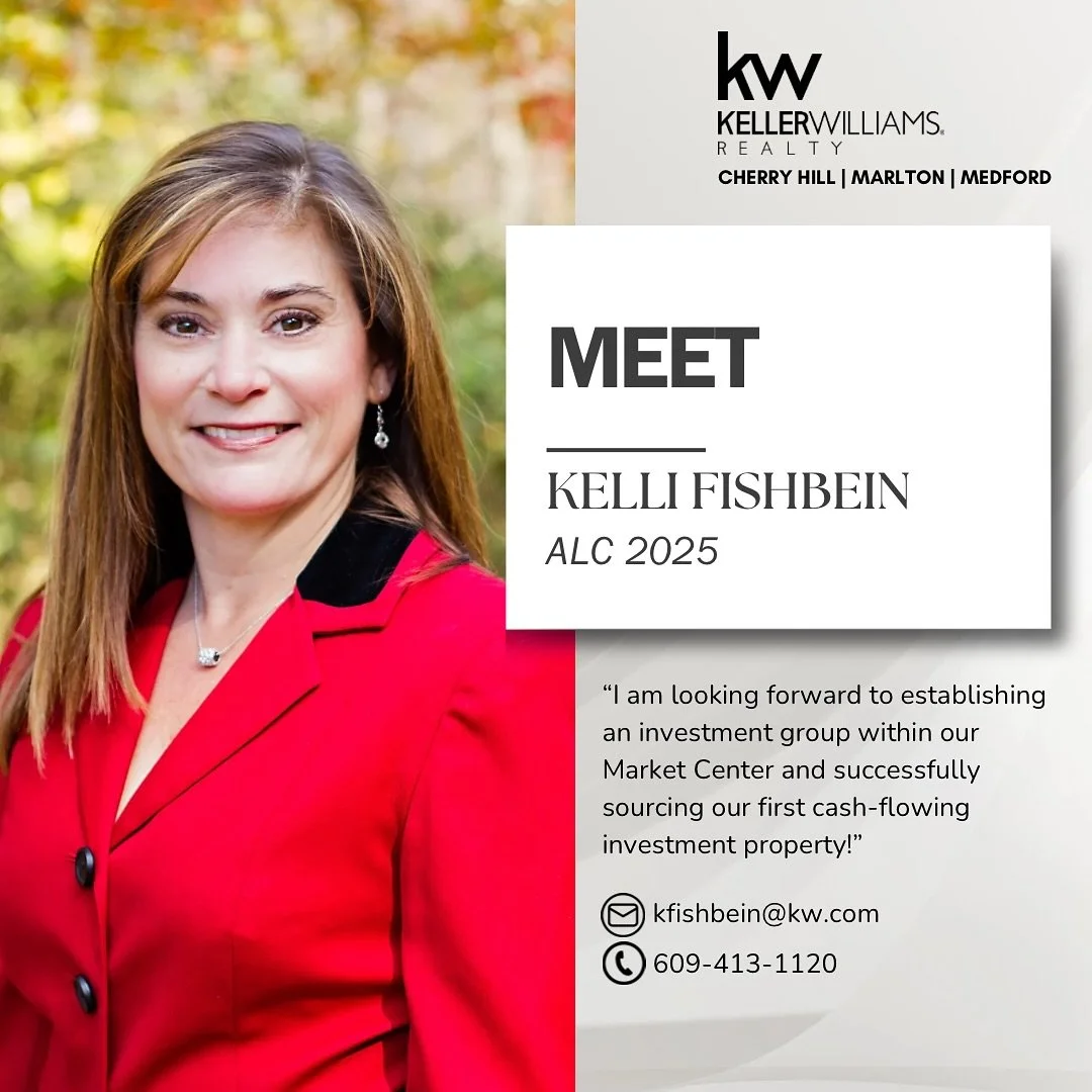 Meet our 2025 ALC series: Kelli Fishbein, CCIM, CPA, Realtor✨ 

📧: kfishbein@kw.com
📞: 609-413-1120

#ALC2025 #LeadershipInAction #kellerwilliams #kw #kwcherryhill #kwmarlton #kwmedford