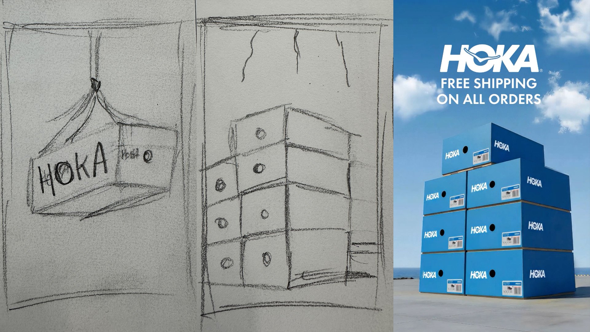 CGI animation created by Machine Studio for HOKA