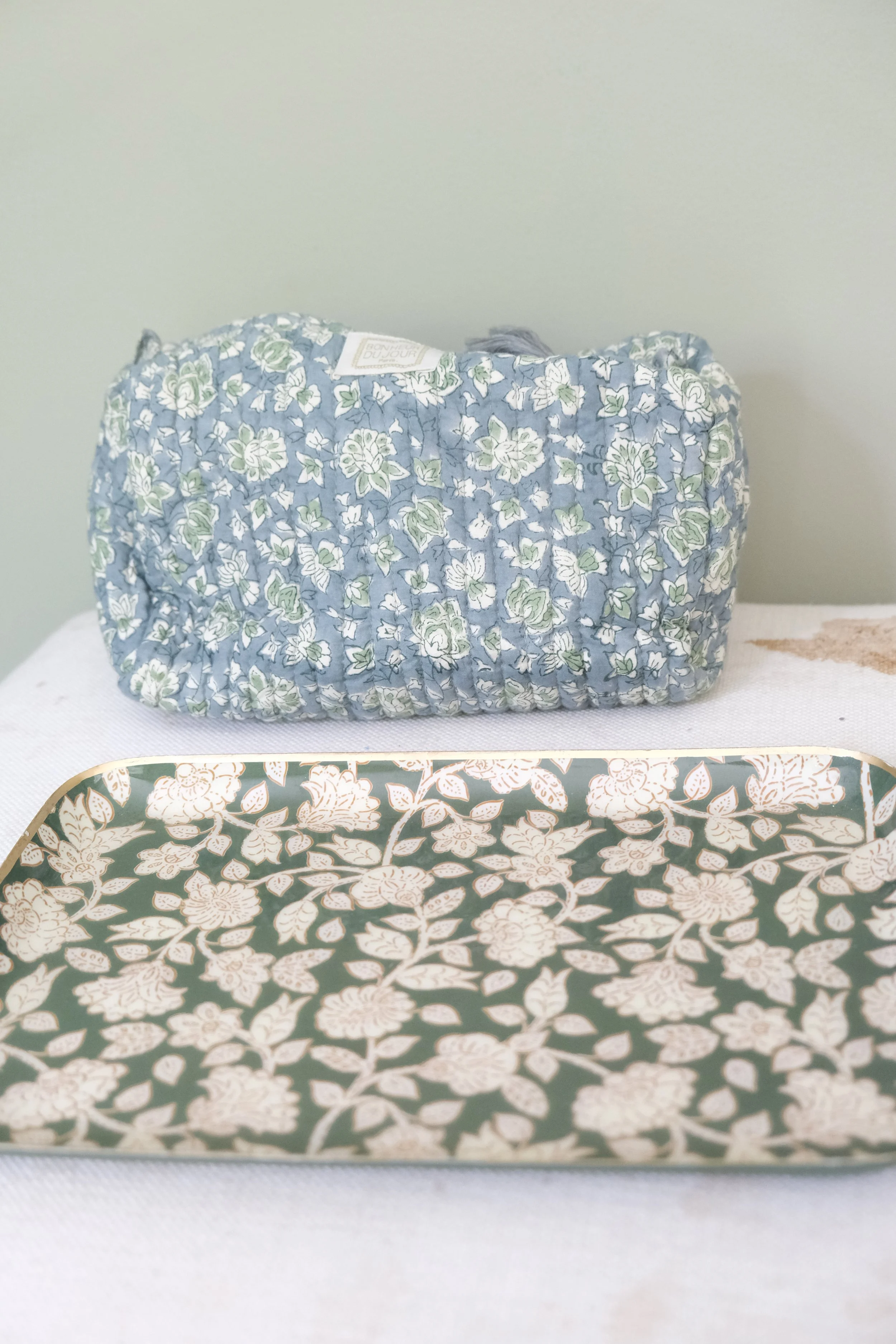 Bonheur du Jour - Arushi Floral Quilted Vanity Pouch
