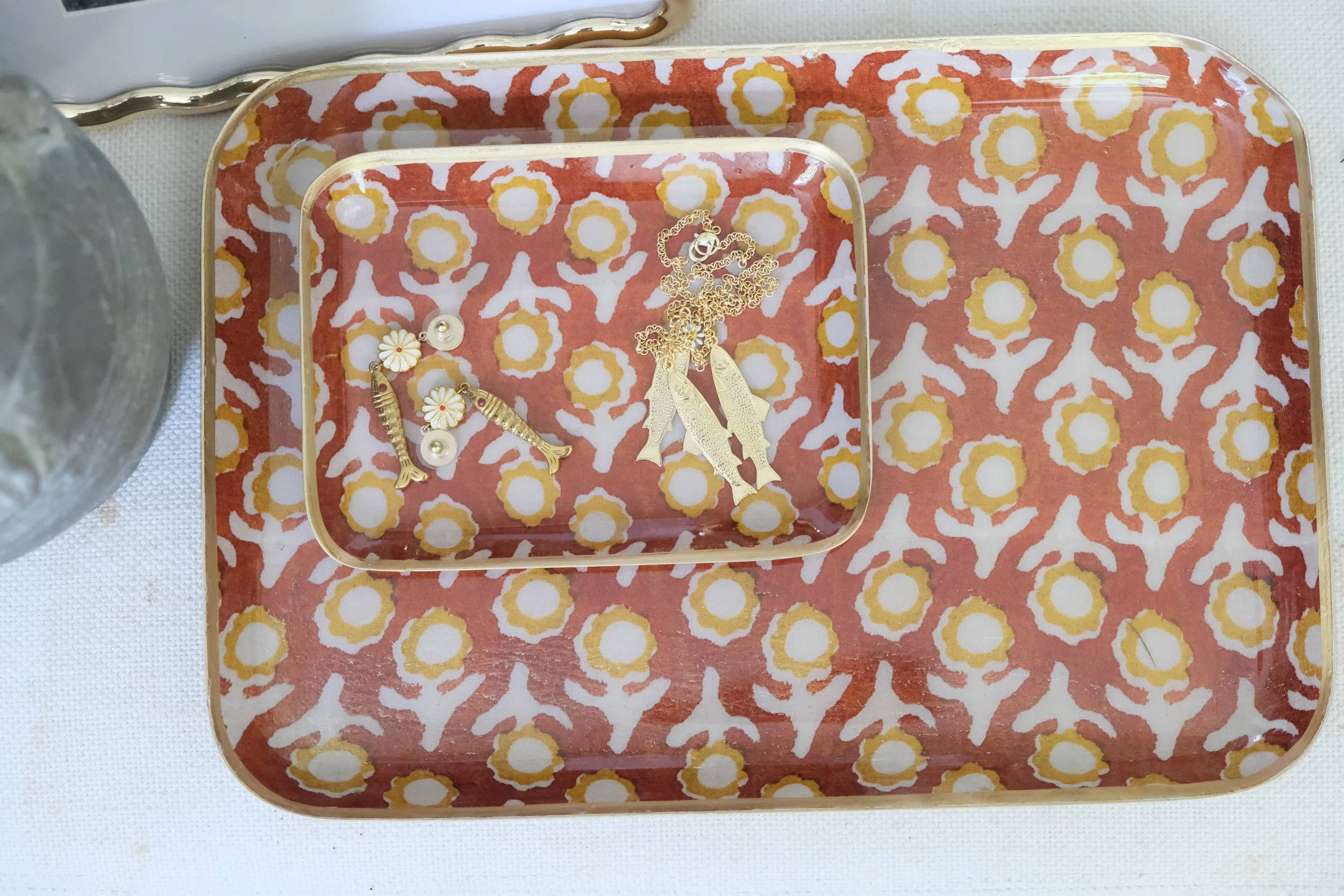 Aperol Floral Tray