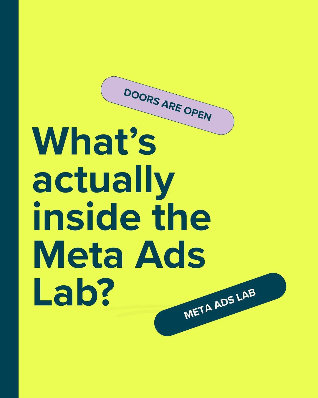 What&rsquo;s actually inside the Meta Ads Lab?

Weekly live support.

Personalised feedback on your ads.

Agency-level strategy, explained simply.

Real examples, clear structure, and hands-on guidance.

We begin 9th Feb.
Doors close 25th Jan.

More 