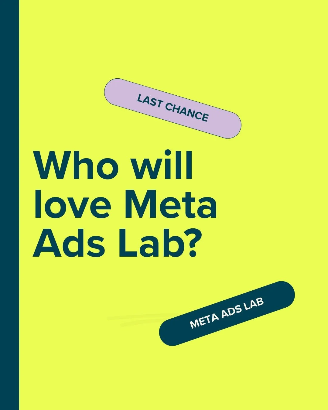 This will land if you&rsquo;re reading it and quietly nodding.

Meta Ads Lab is for founders who:

&ndash; are tired of guessing
&ndash; want to understand what their data is actually telling them
&ndash; don&rsquo;t want another overwhelming course
