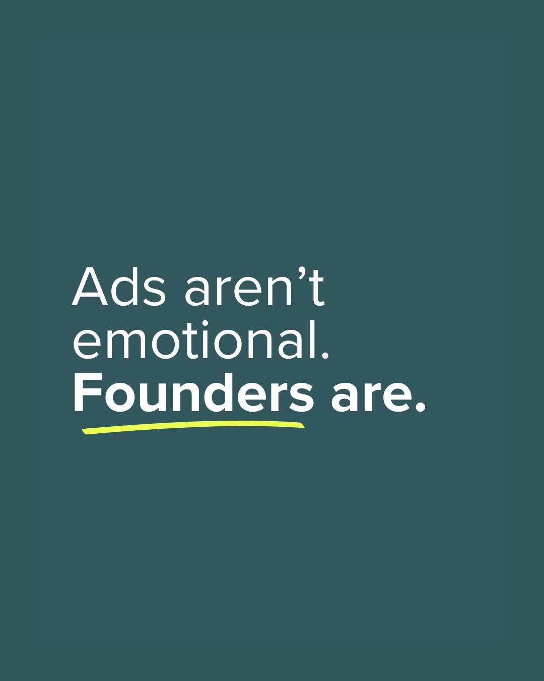 Ads aren&rsquo;t emotional.

Founders are.

Meta ads don&rsquo;t respond to effort or intention.

They respond to alignment.

CTR. CPA. AOV. ROAS.

The numbers don&rsquo;t care how hard you tried, they just tell the truth.

When you learn how to read