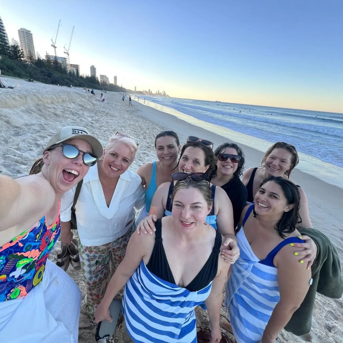 Absolutely unhappy about not waking up to this crew and body surfing with @stefhansonproductions ✨ Was this right after I burst into tears because &ldquo;it&rsquo;s so beautiful&rdquo; @ellen.hooper.coach @mia_fileman 🙏 take me back!