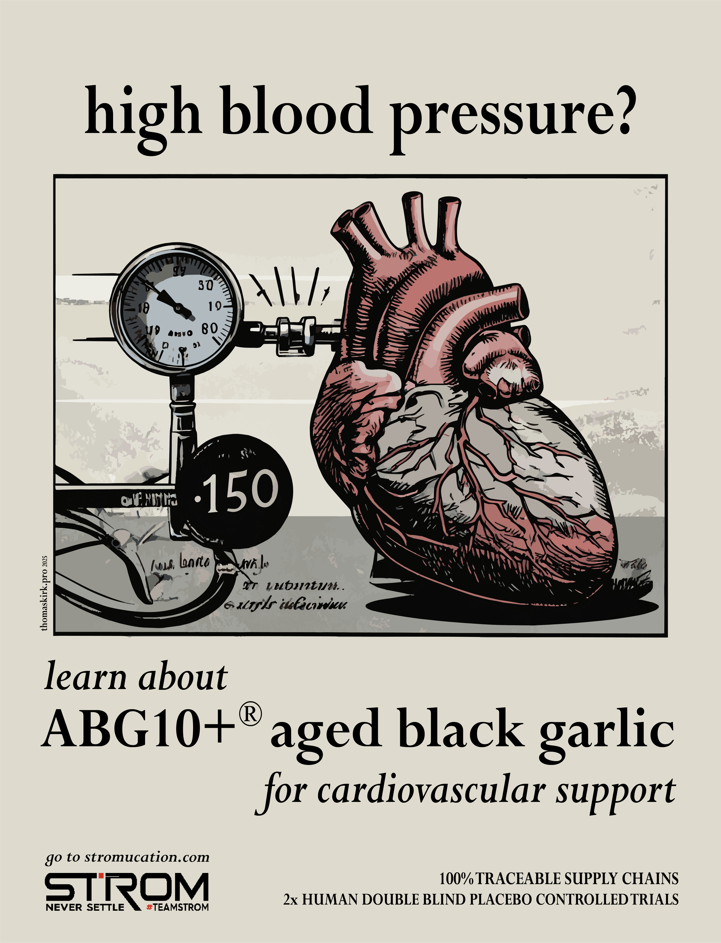 The Strom Sports “ABG10+®” – Aged Black Garlic for Cardiovascular Support